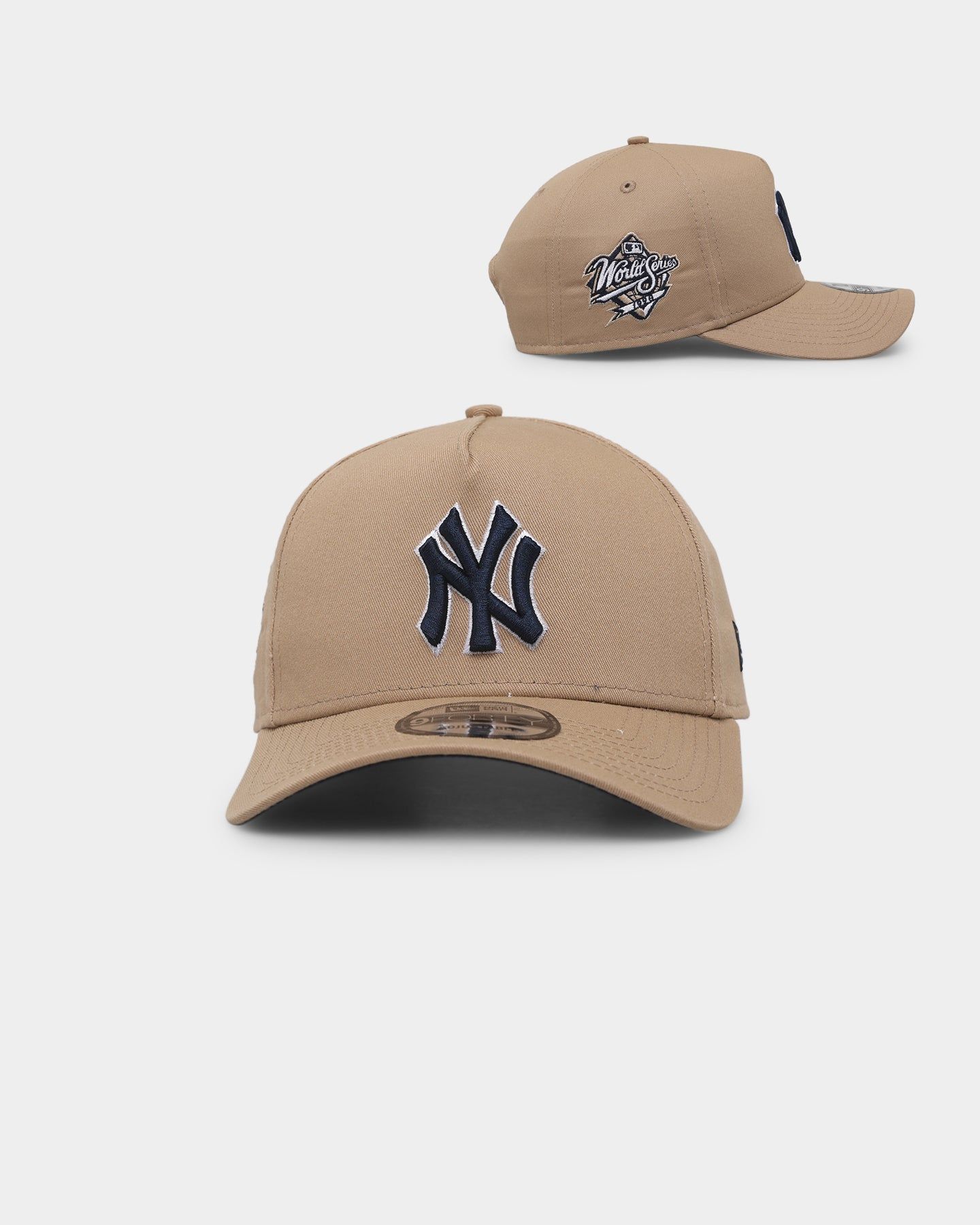 New Era New York Yankees 9FORTY A-Frame Snapback Light Beige sold by Culture Kings