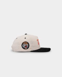 New Era West Tigers 'NRL Retro Script Corduroy' Golfer Snapback Chrome White sold by Culture Kings