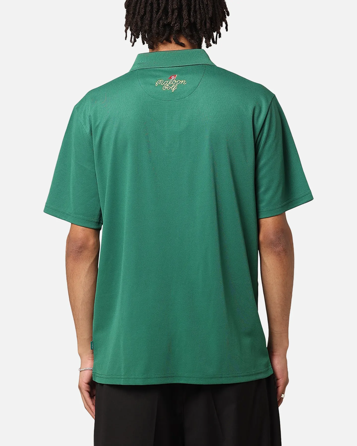 Malbon Pimento Performance Pique Polo Shirt Kelly Green sold by Culture Kings product image thumbnail 3