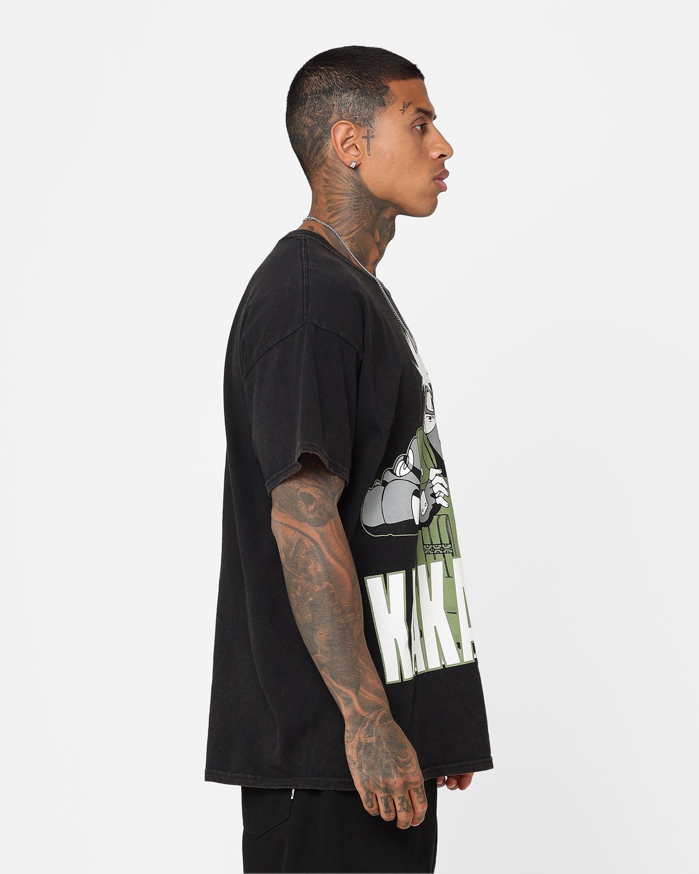 Goat Crew X Naruto Kakashi Vintage T-Shirt Black Wash sold by Culture Kings product image thumbnail 5