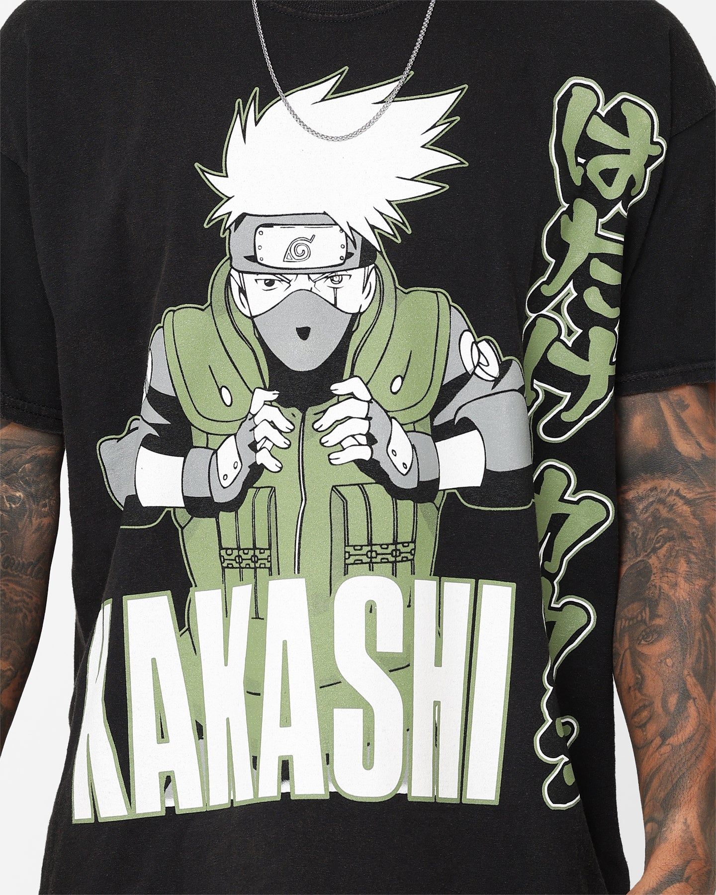 Goat Crew X Naruto Kakashi Vintage T-Shirt Black Wash sold by Culture Kings product image thumbnail 3