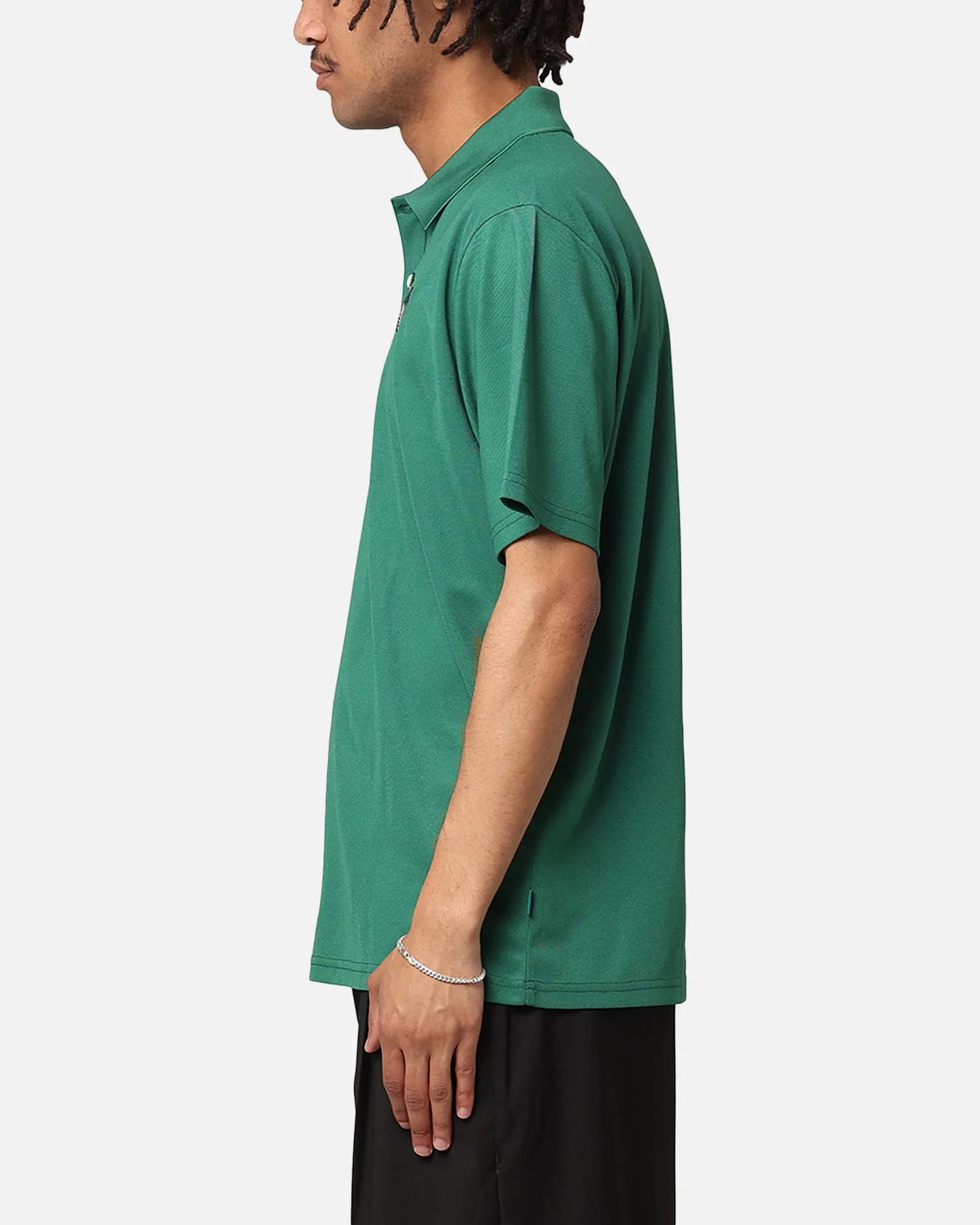 Malbon Pimento Performance Pique Polo Shirt Kelly Green sold by Culture Kings product image thumbnail 5