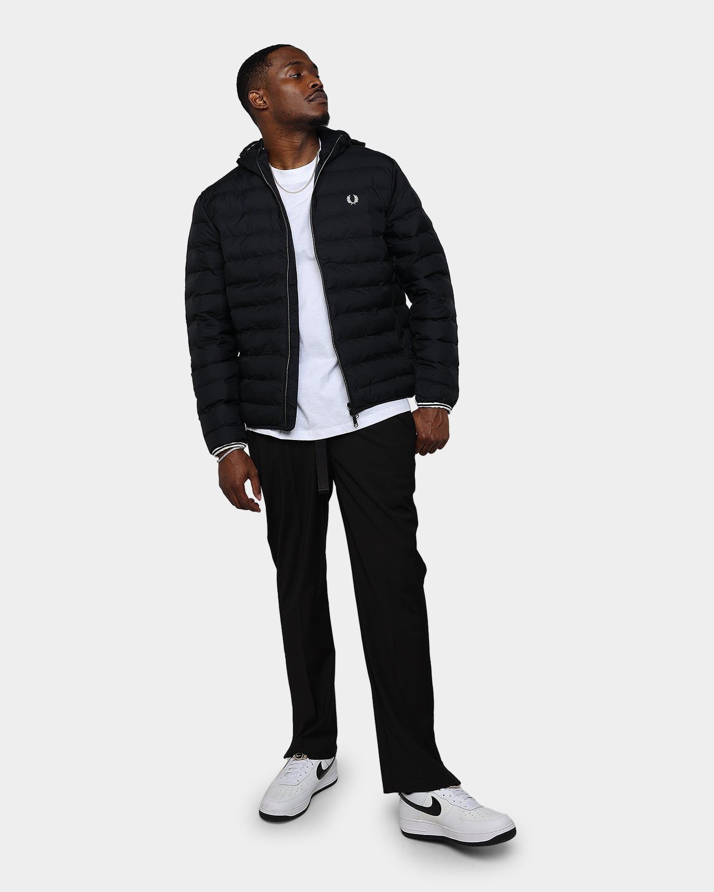 Fred Perry Hooded Insulated Jacket Black sold by Culture Kings product image thumbnail 2