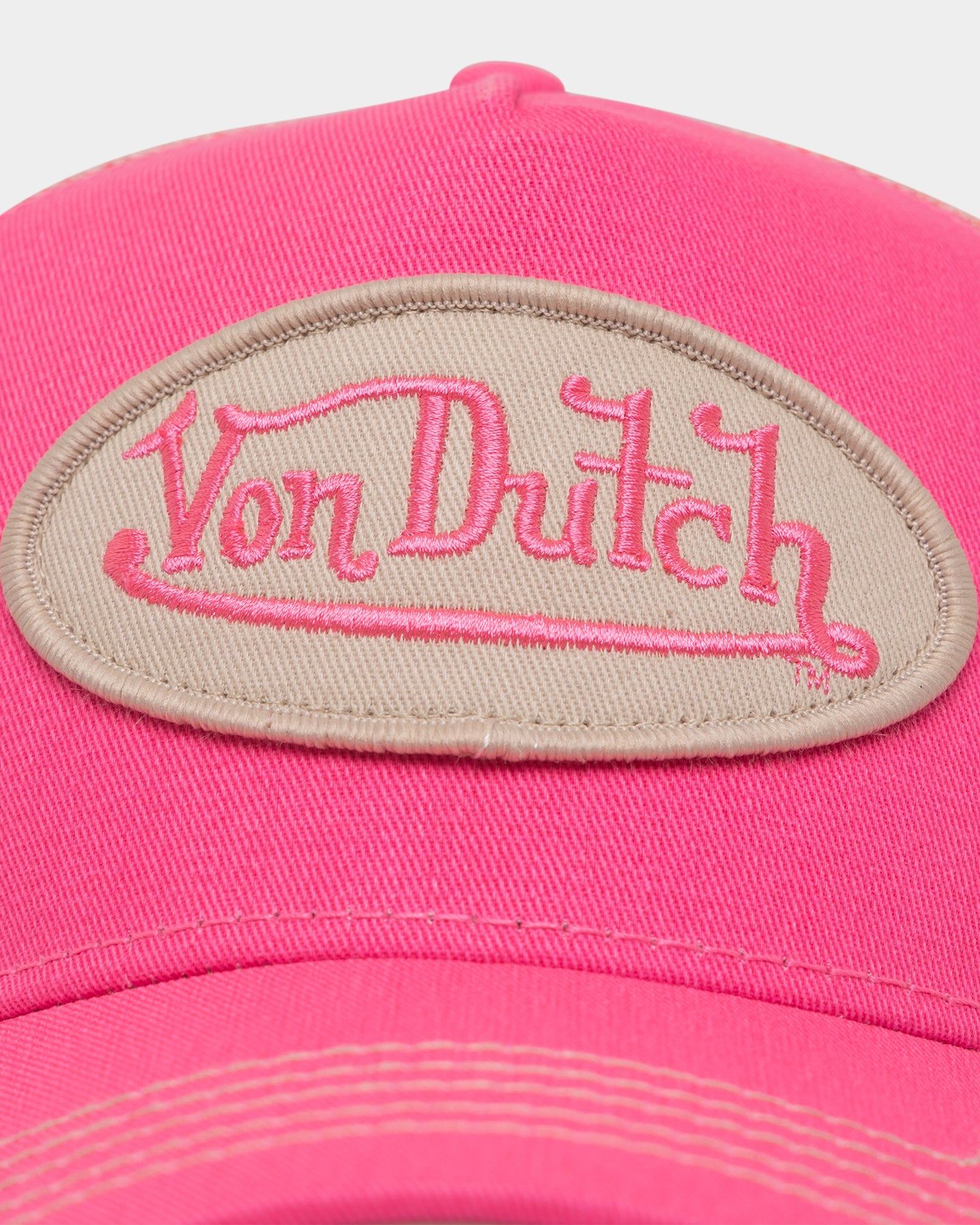Von Dutch Pink Khaki Cream Trucker Snapback Pink/Khaki sold by Culture Kings product image thumbnail 5