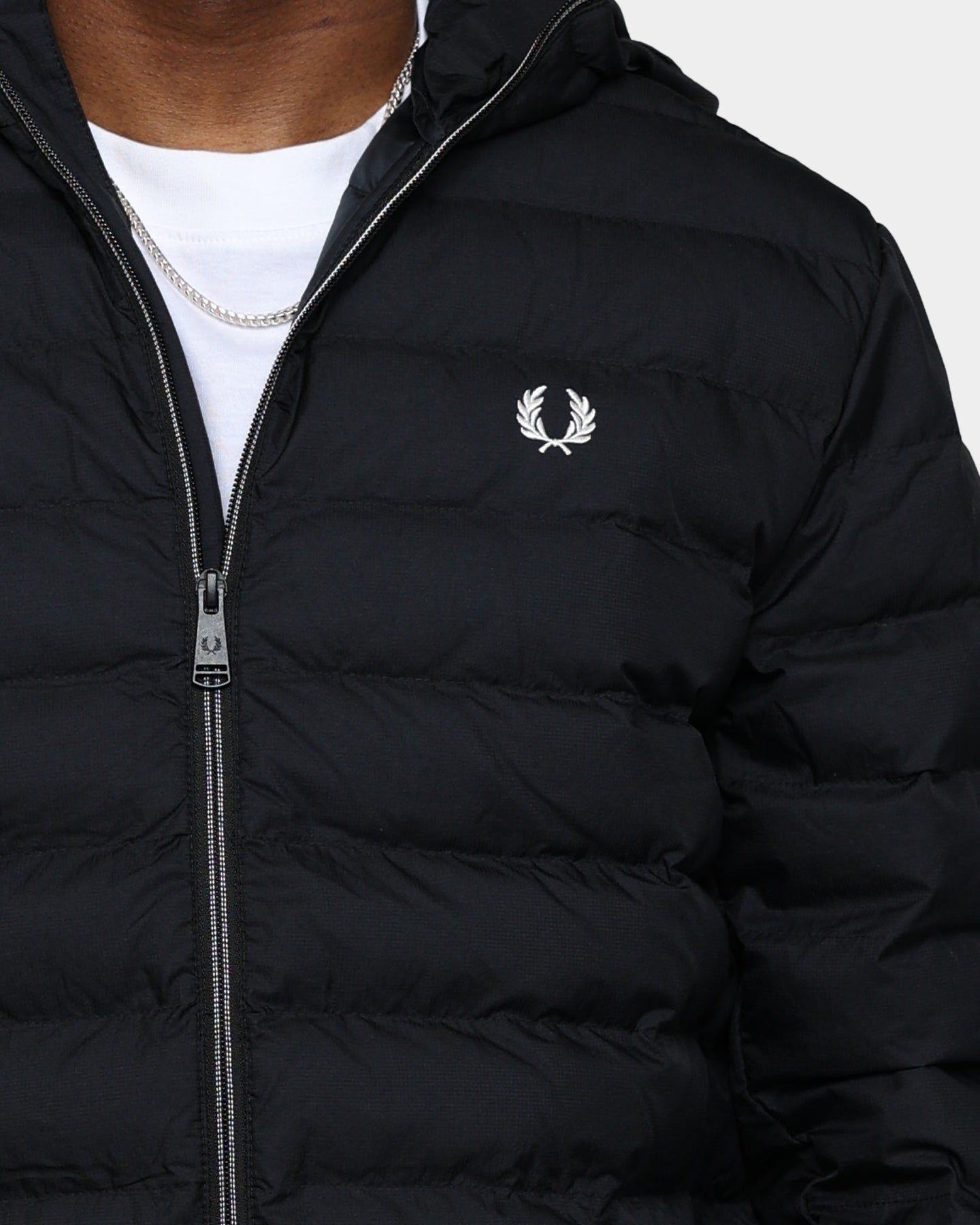 Fred Perry Hooded Insulated Jacket Black sold by Culture Kings product image thumbnail 3