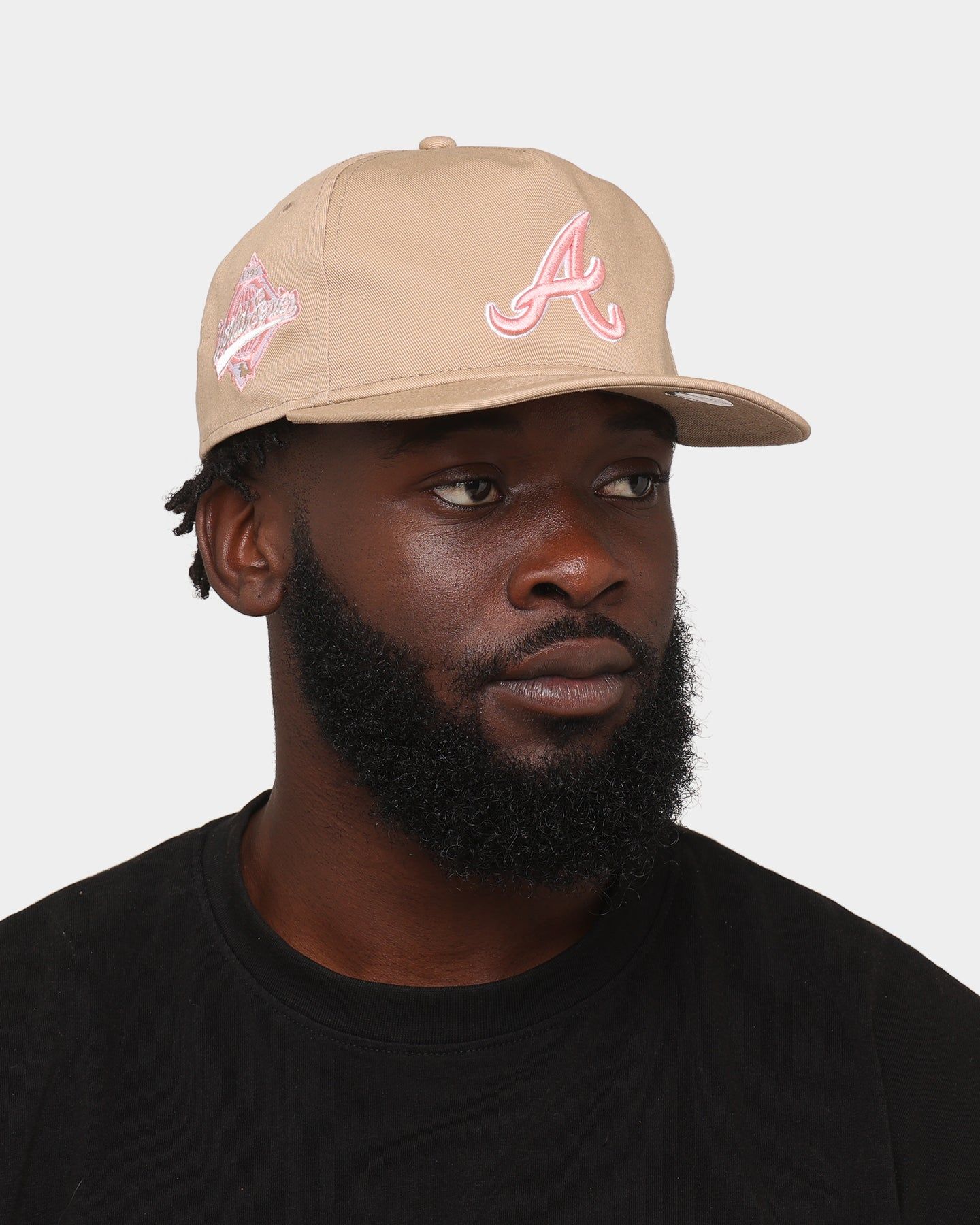 New Era Atlanta Braves 'Tumbleweed Sundae' Old Golfer Snapback Khaki/Pink sold by Culture Kings product image thumbnail 2