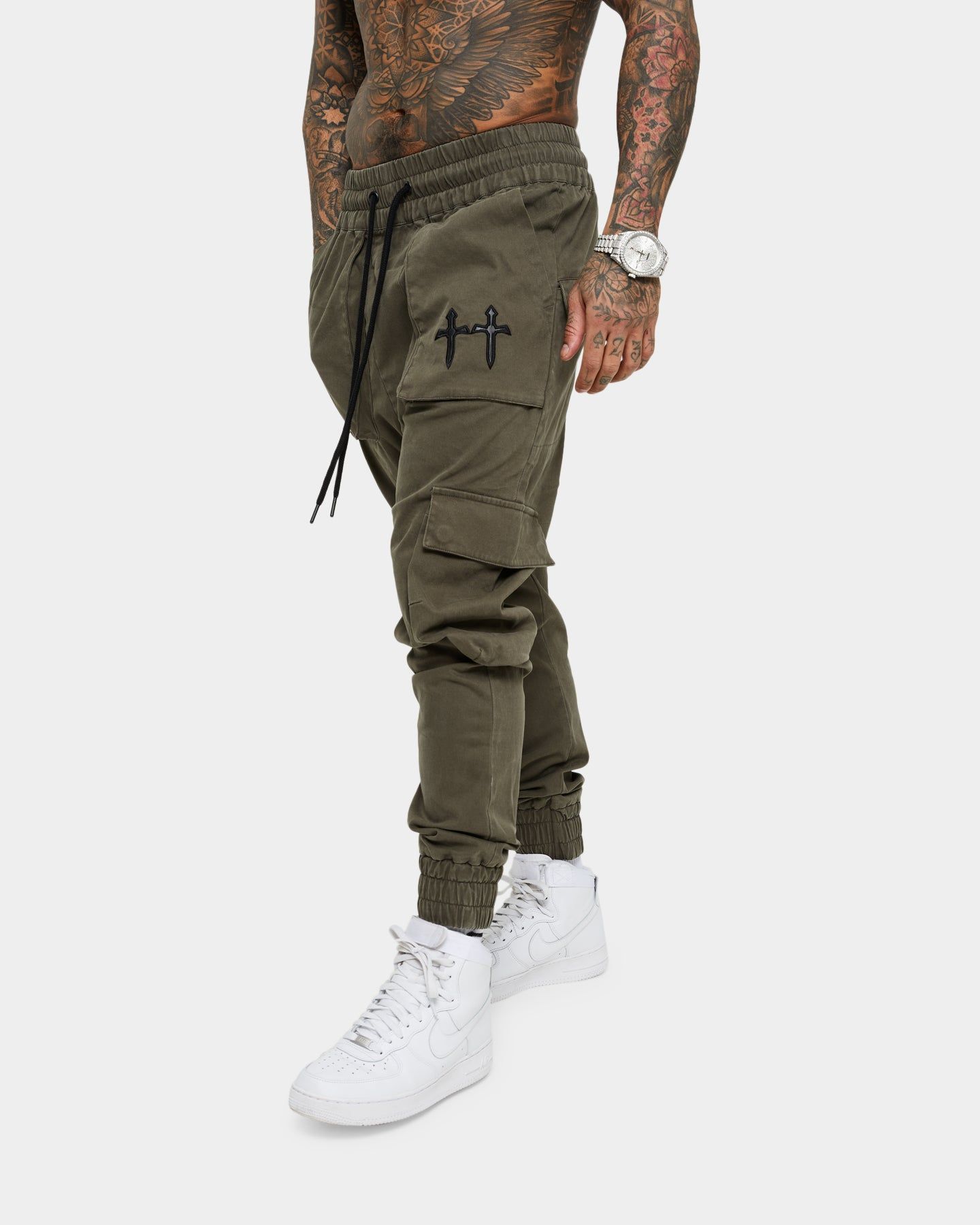 Saint Morta Day of the Dead Joggers Army Green sold by Culture Kings