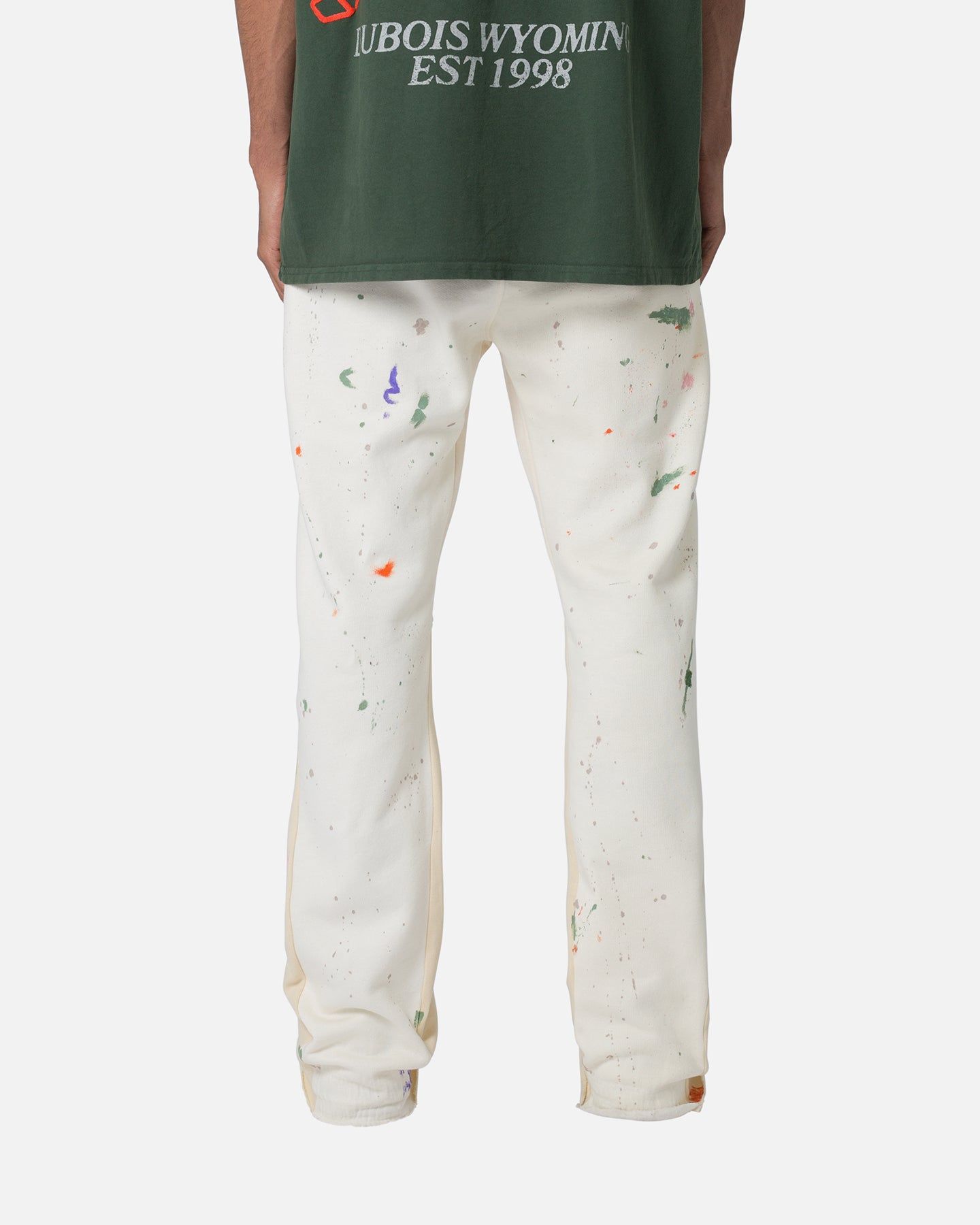 MNML Contrast Bootcut Sweatpants Off White sold by Culture Kings product image thumbnail 4