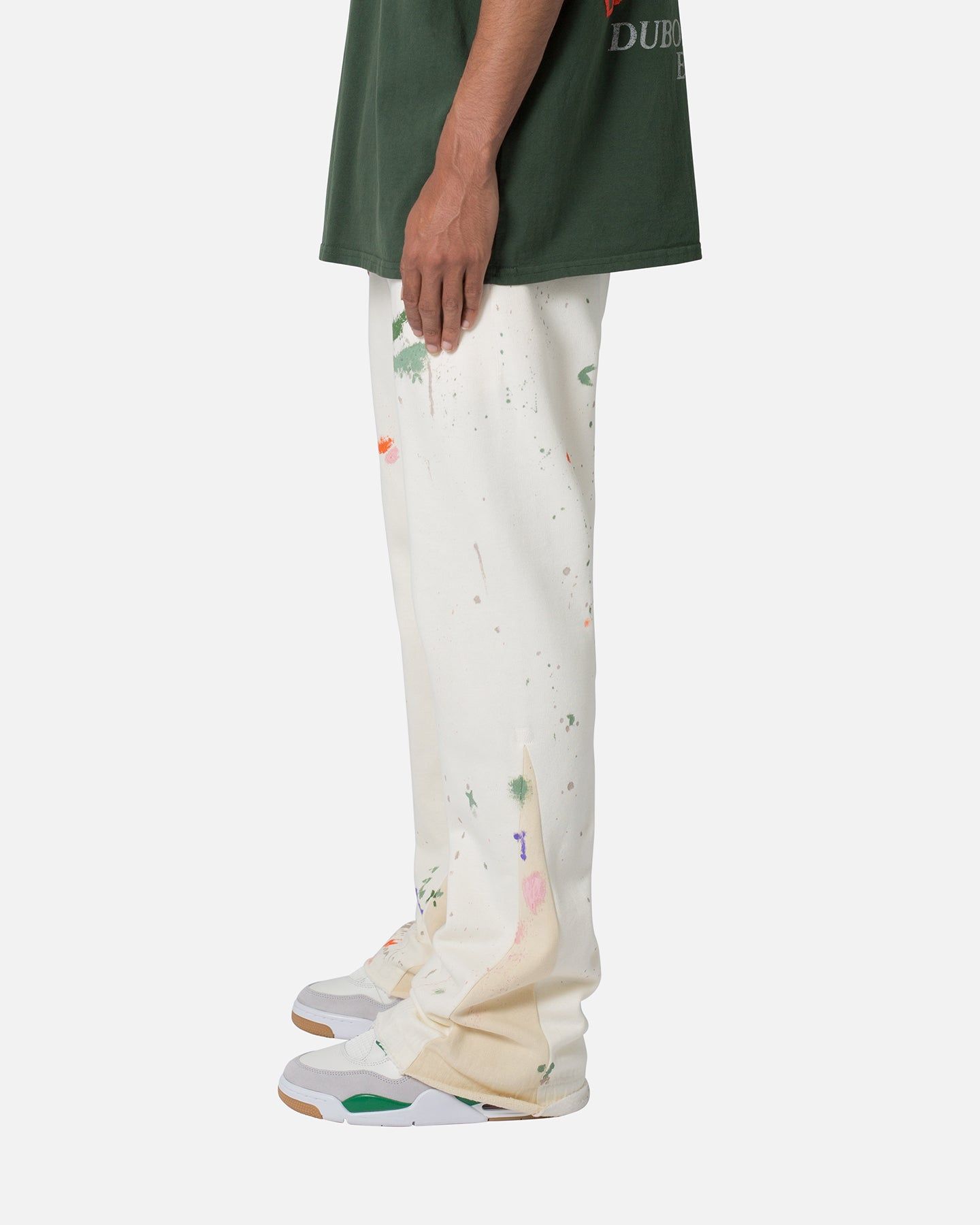 MNML Contrast Bootcut Sweatpants Off White sold by Culture Kings product image thumbnail 3