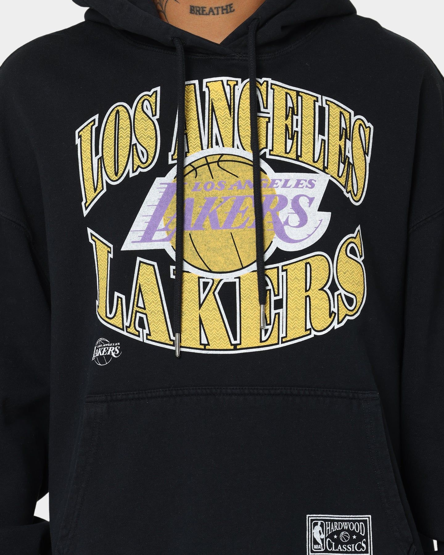 Mitchell & Ness Los Angeles Lakers Point Guard Hoodie Faded Black sold by Culture Kings product image thumbnail 3