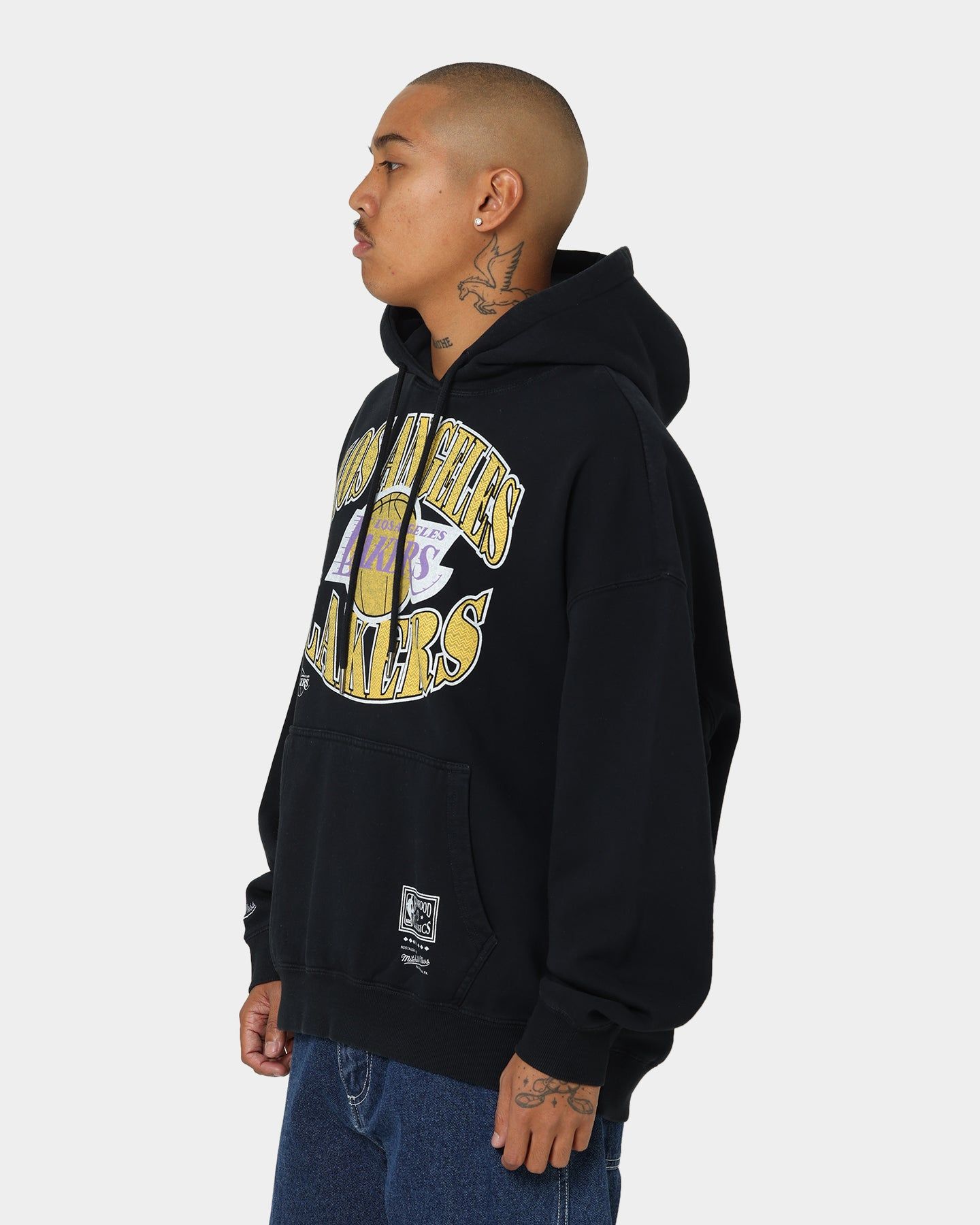 Mitchell & Ness Los Angeles Lakers Point Guard Hoodie Faded Black sold by Culture Kings product image thumbnail 6