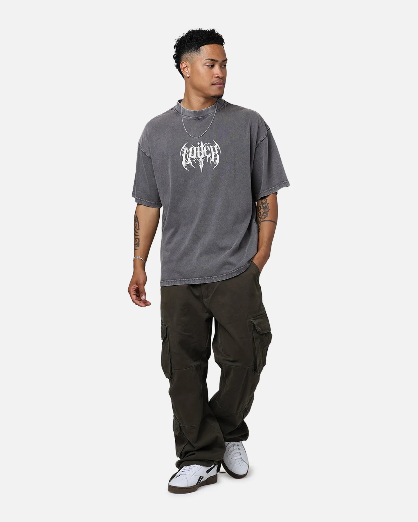 Loiter Metal T-Shirt Charcoal sold by Culture Kings product image thumbnail 3