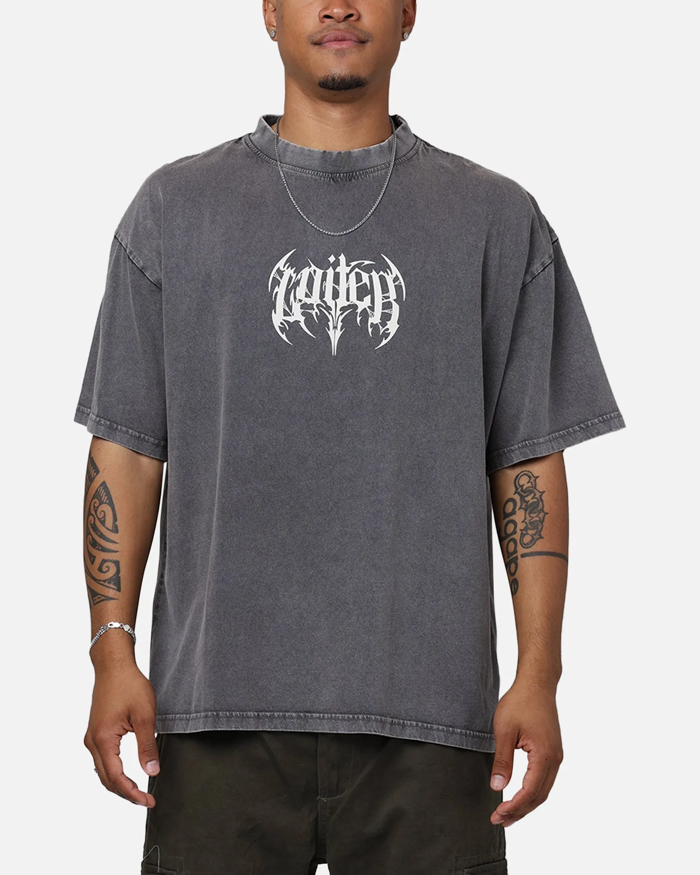 Loiter Metal T-Shirt Charcoal sold by Culture Kings product image thumbnail 2