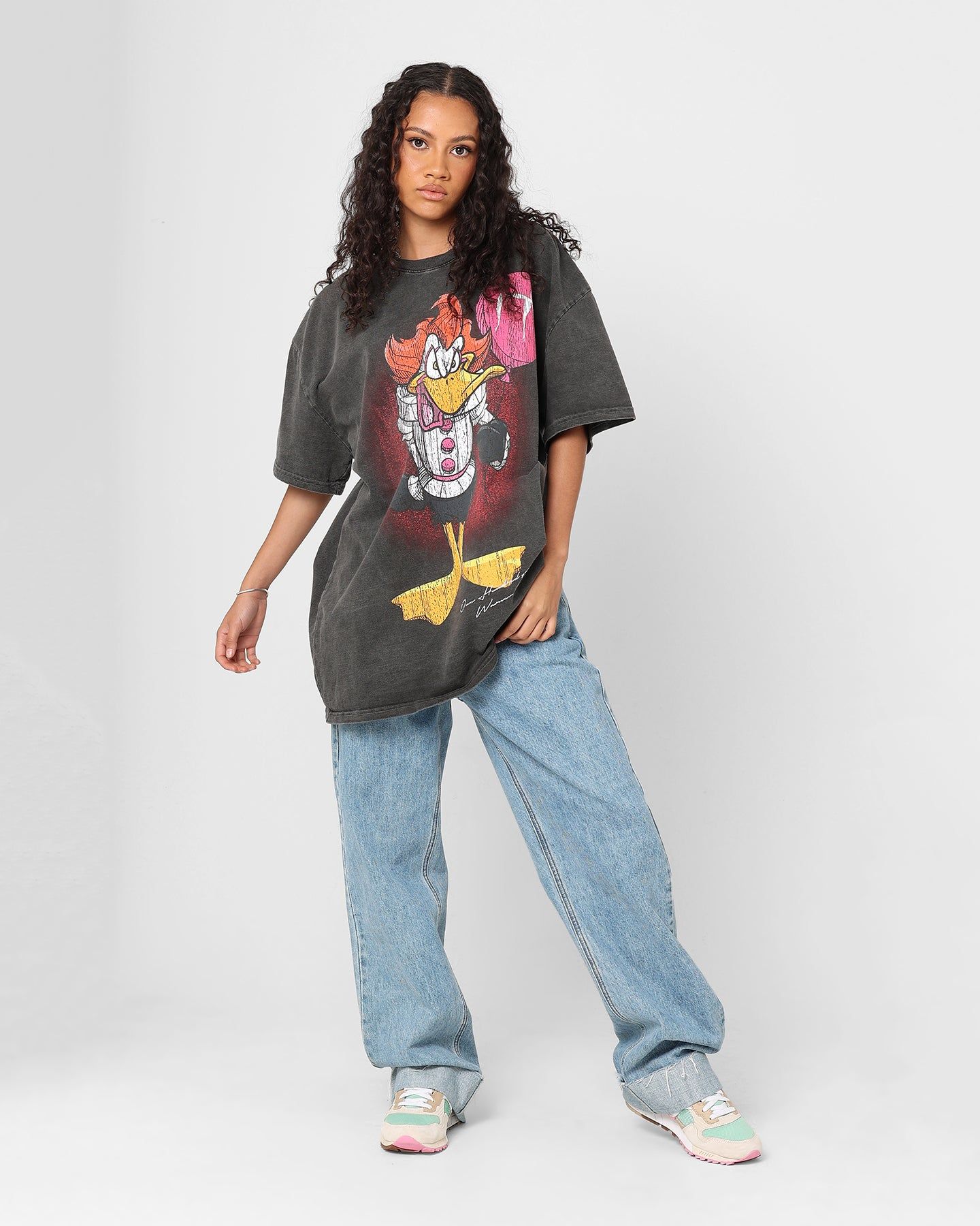 American Thrift X Warner Bros. Daffywise Heavyweight Vintage T-Shirt Black Wash sold by Culture Kings product image thumbnail 2