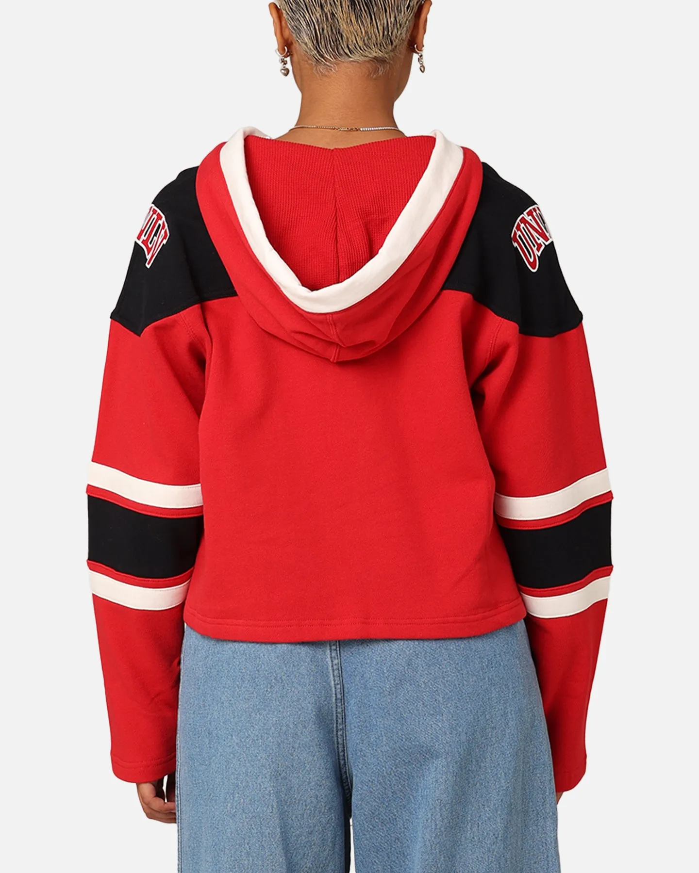47 Brand Women's University Of Las Vegas Cropped Lacer Hoodie Red sold by Culture Kings product image thumbnail 3