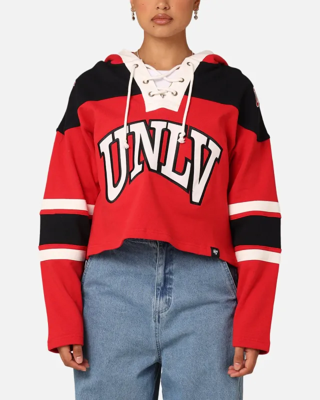 47 Brand Women's University Of Las Vegas Cropped Lacer Hoodie Red sold by Culture Kings