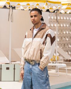 Loiter Axel Track Jacket Brown/Tan | Parallel