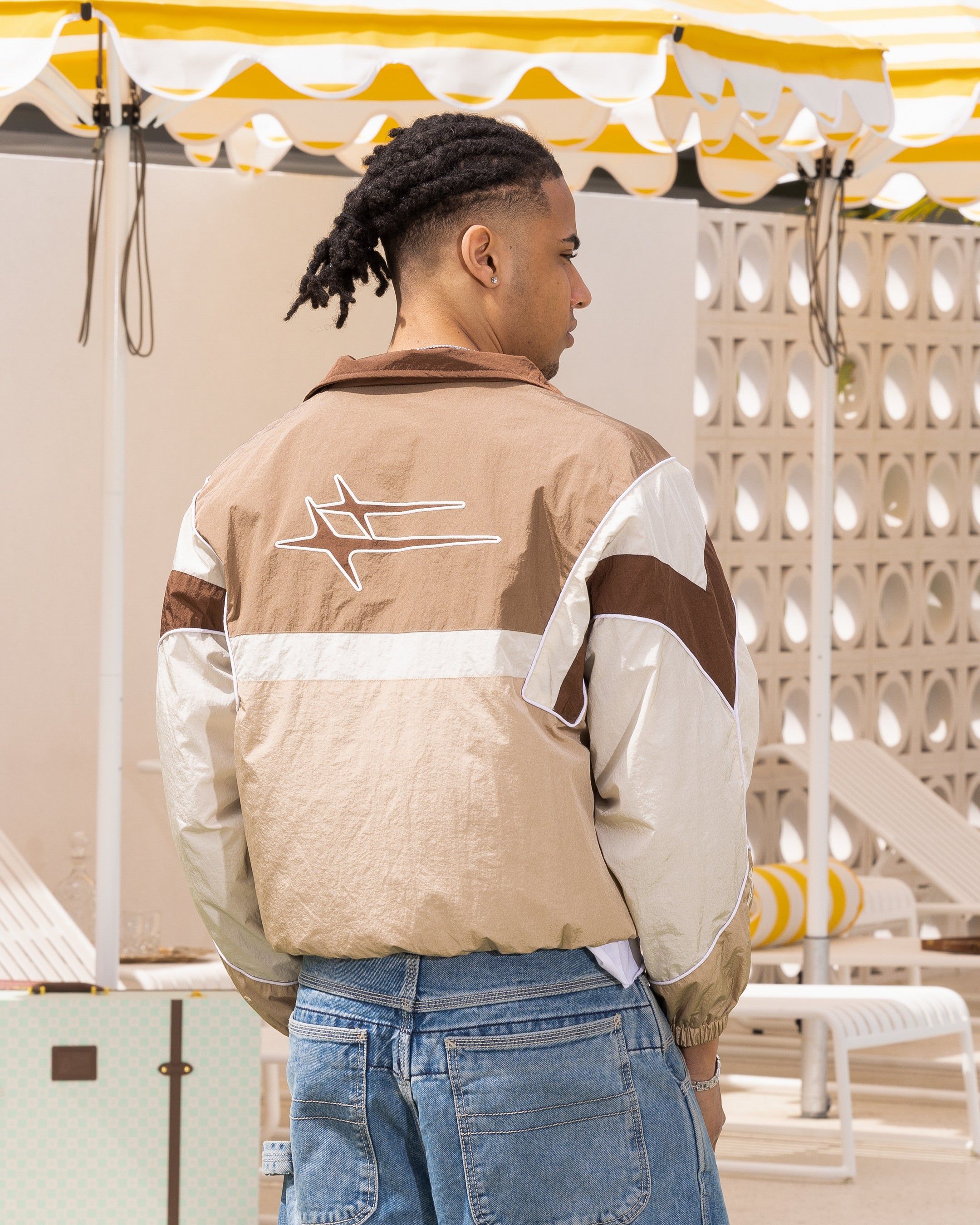 Loiter Axel Track Jacket Brown/Tan sold by Culture Kings product image thumbnail 2