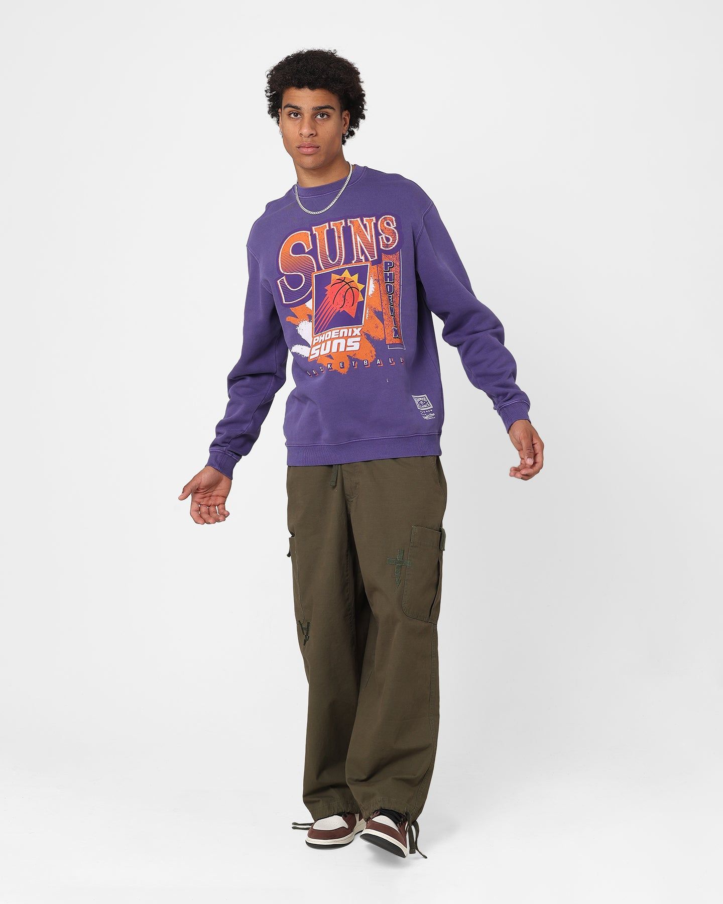 Mitchell & Ness Phoenix Suns Paintbrush Crewneck Purple sold by Culture Kings product image thumbnail 2