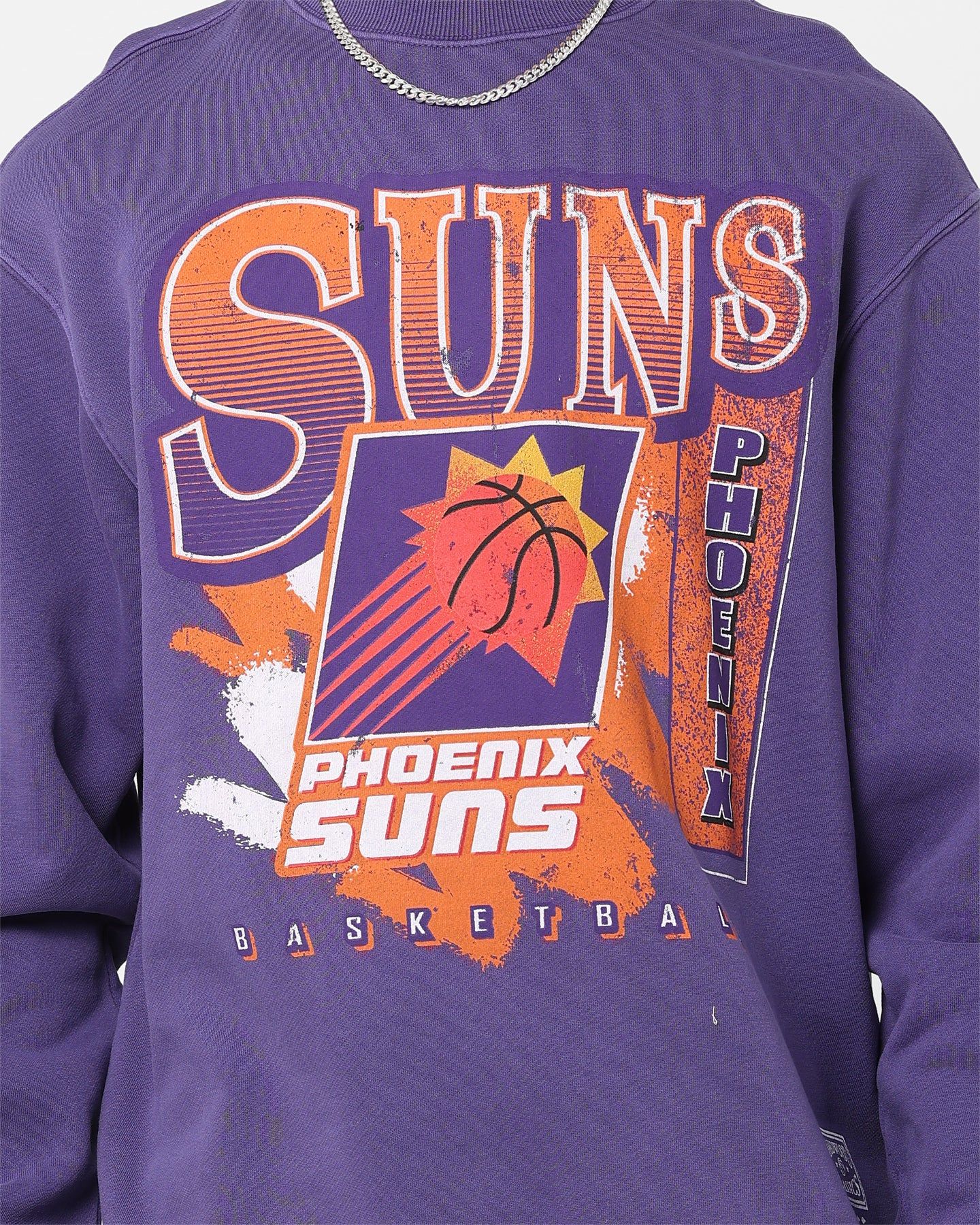 Mitchell & Ness Phoenix Suns Paintbrush Crewneck Purple sold by Culture Kings product image thumbnail 3