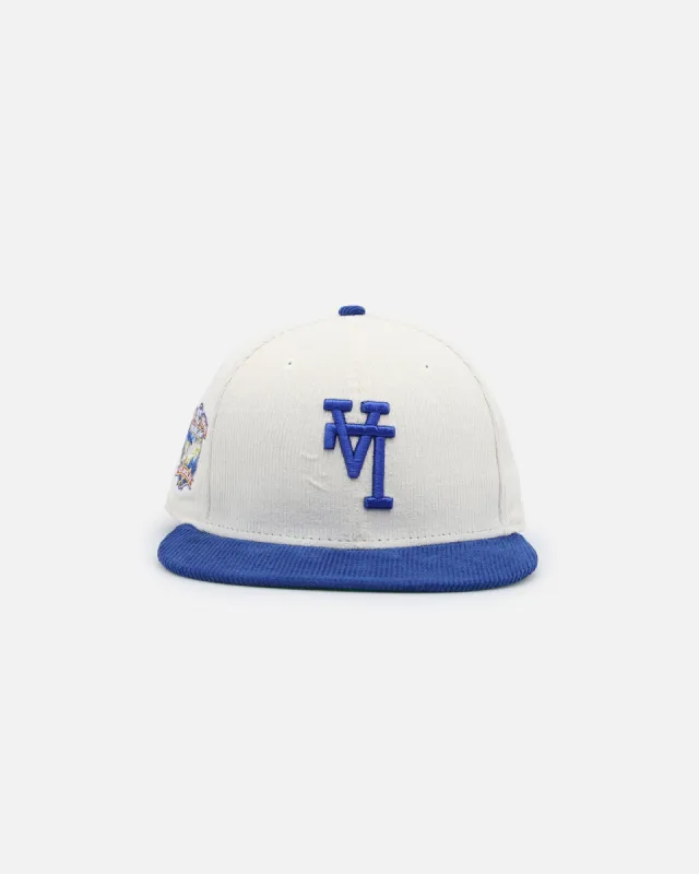 New Era Los Angeles Dodgers 'Upside Down LA Logo' 9FIFTY Fitted Chrome/Dark Royal sold by Culture Kings