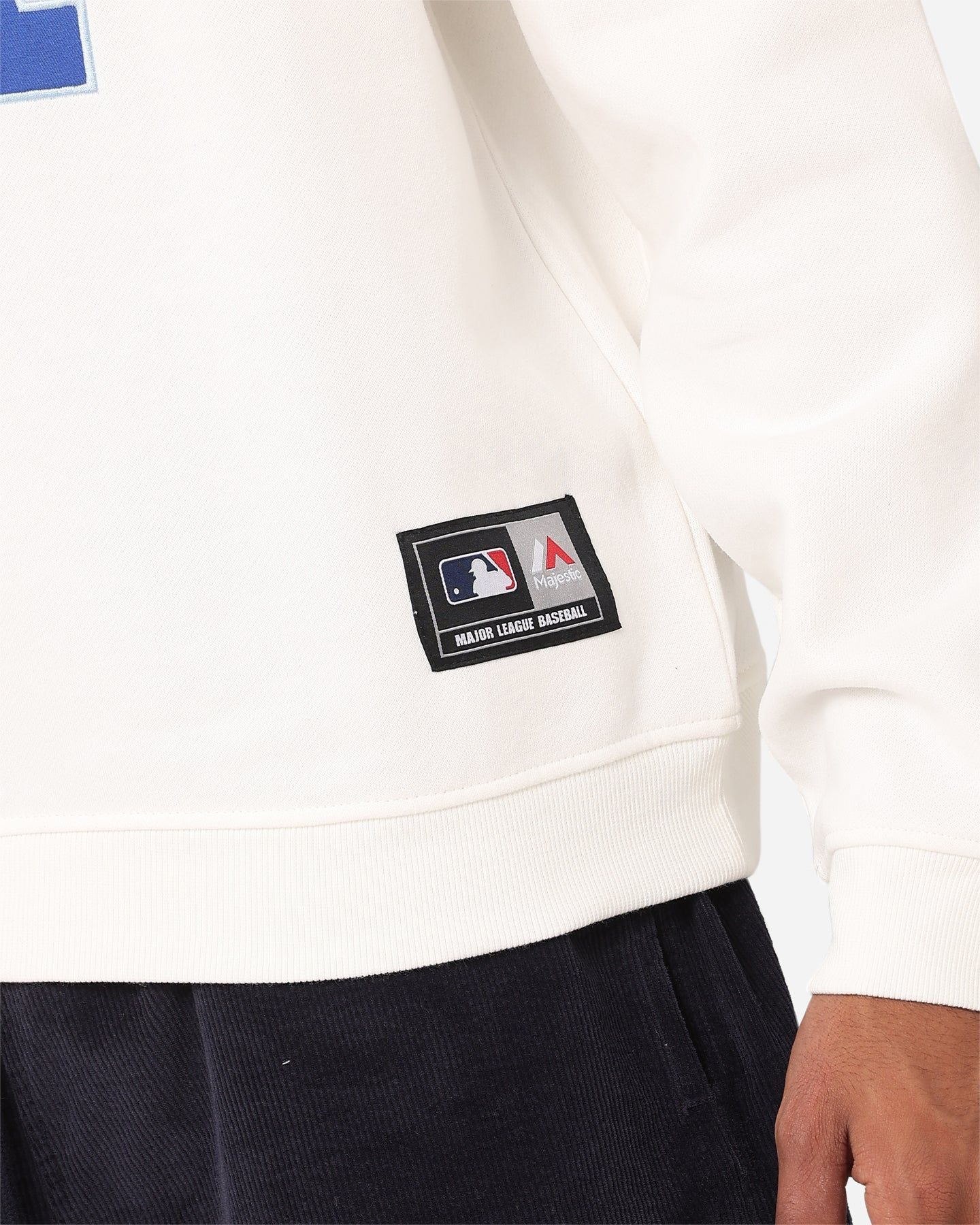 Majestic Athletic Los Angeles Dodgers Logo Applique Crewneck Vintage White sold by Culture Kings product image thumbnail 7