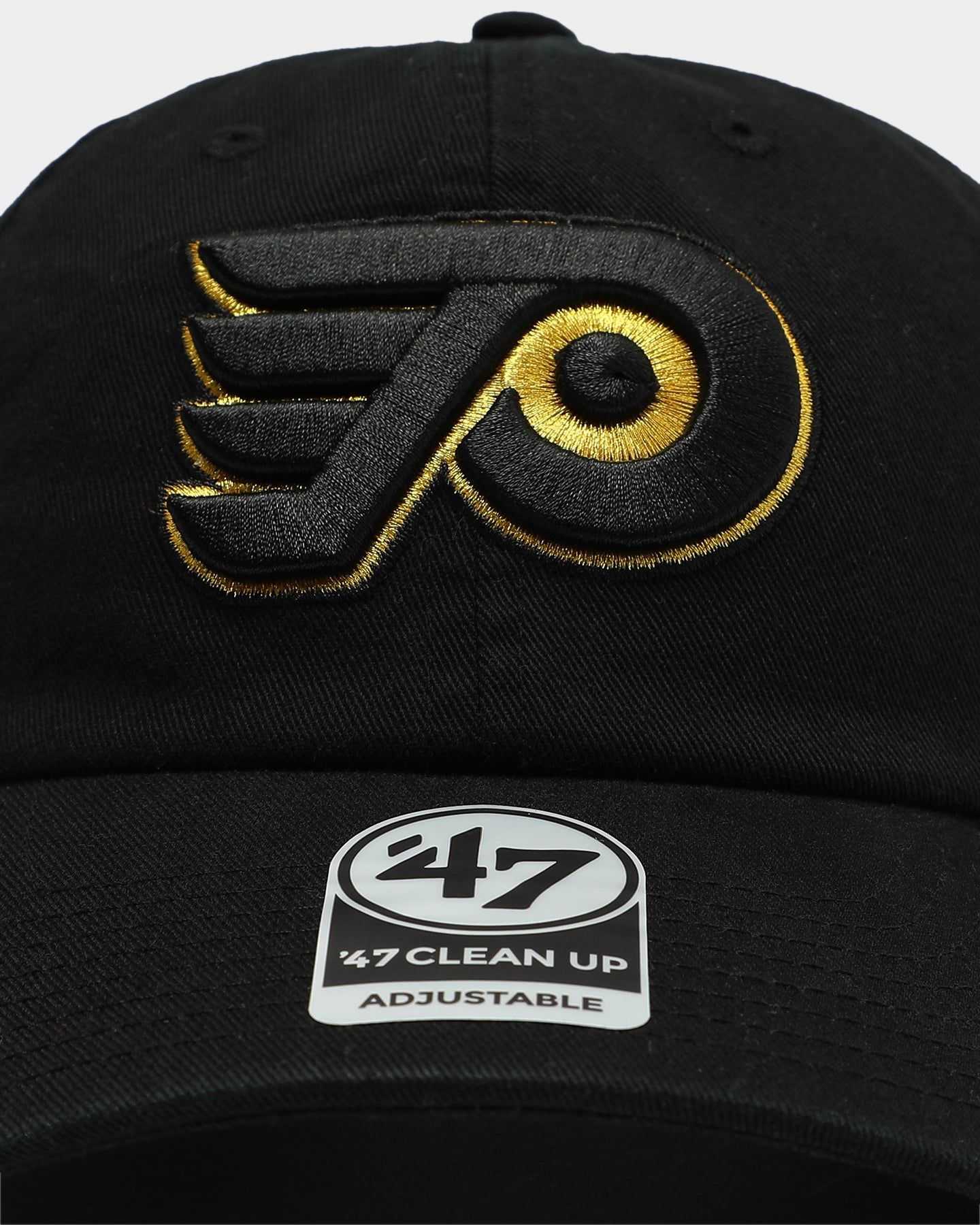 47 Brand Philadelphia Flyers Clean Up Strapback Black/Gold sold by Culture Kings product image thumbnail 5