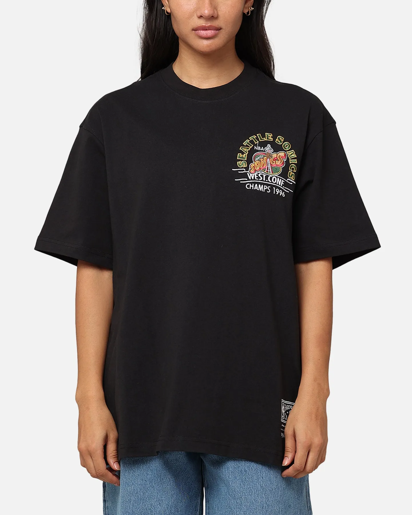 Mitchell & Ness Seattle Sonics Arch T-Shirt Faded Black sold by Culture Kings product image thumbnail 2