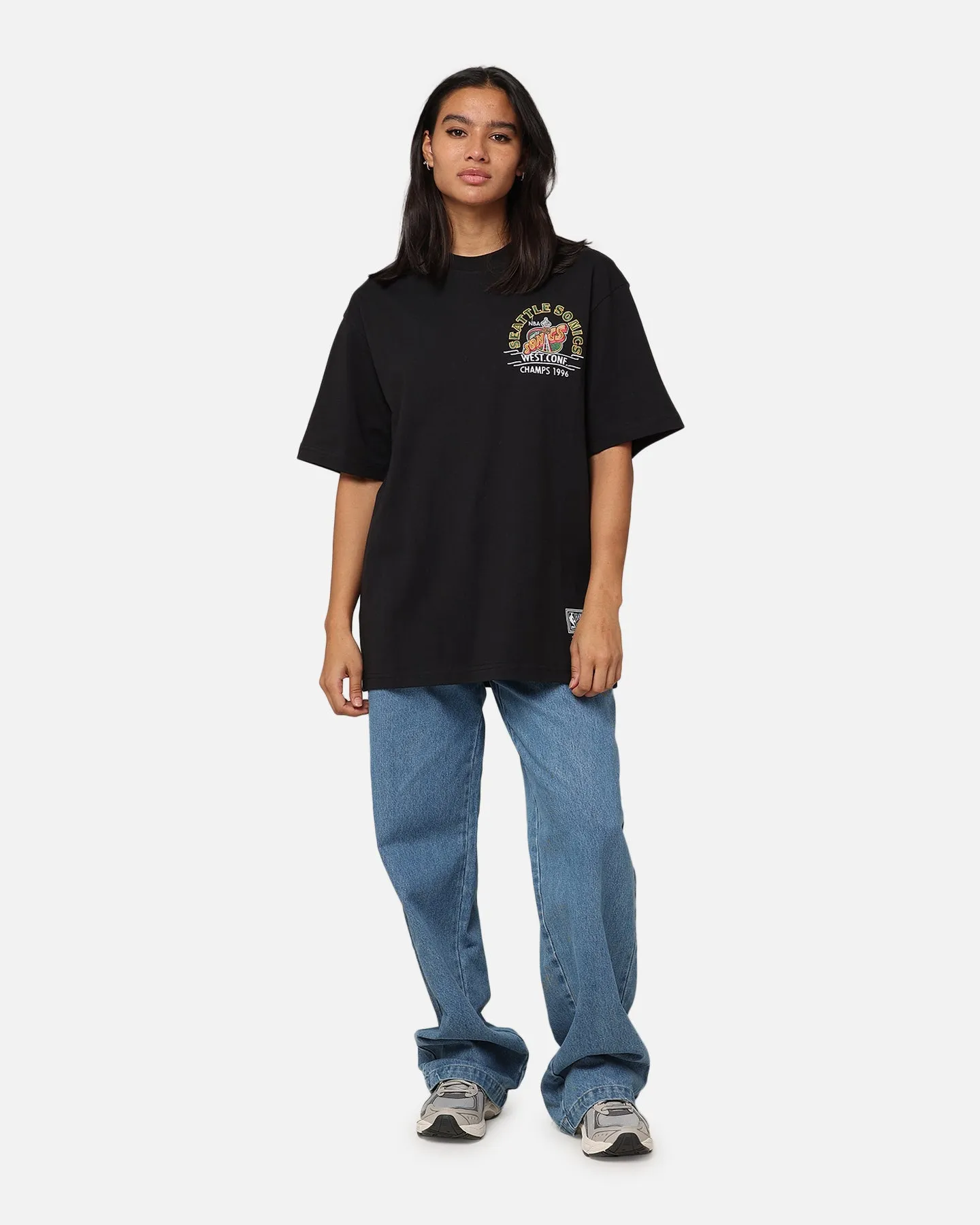 Mitchell & Ness Seattle Sonics Arch T-Shirt Faded Black sold by Culture Kings product image thumbnail 4