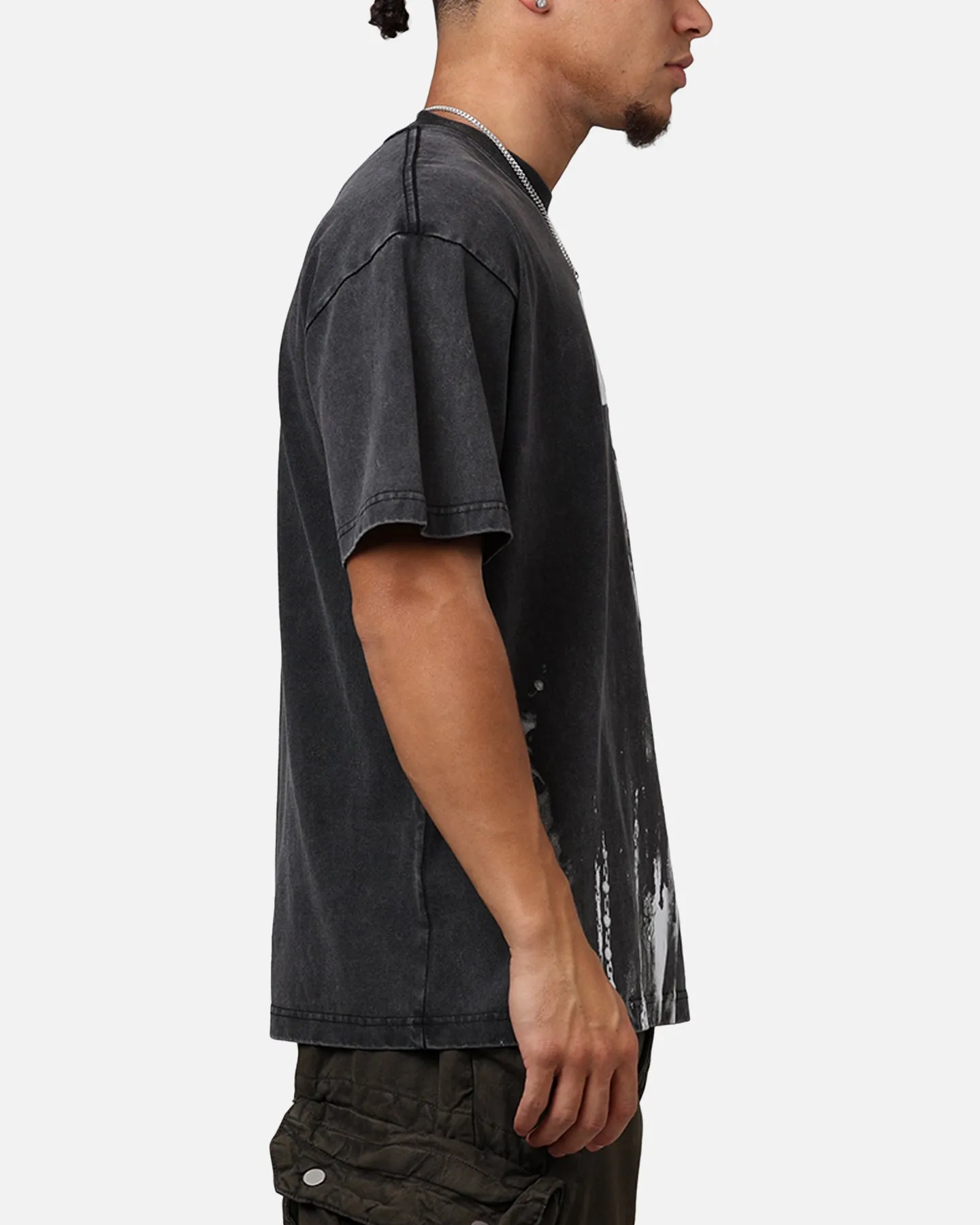 ID Supply Wiz Khalifa Big Laugh T-Shirt Washed Black sold by Culture Kings product image thumbnail 4