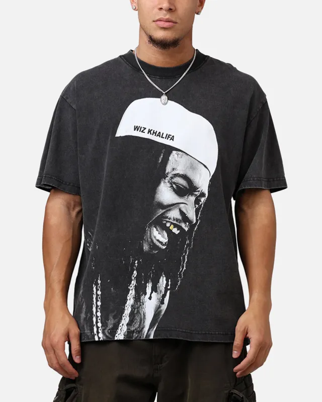 ID Supply Wiz Khalifa Big Laugh T-Shirt Washed Black sold by Culture Kings