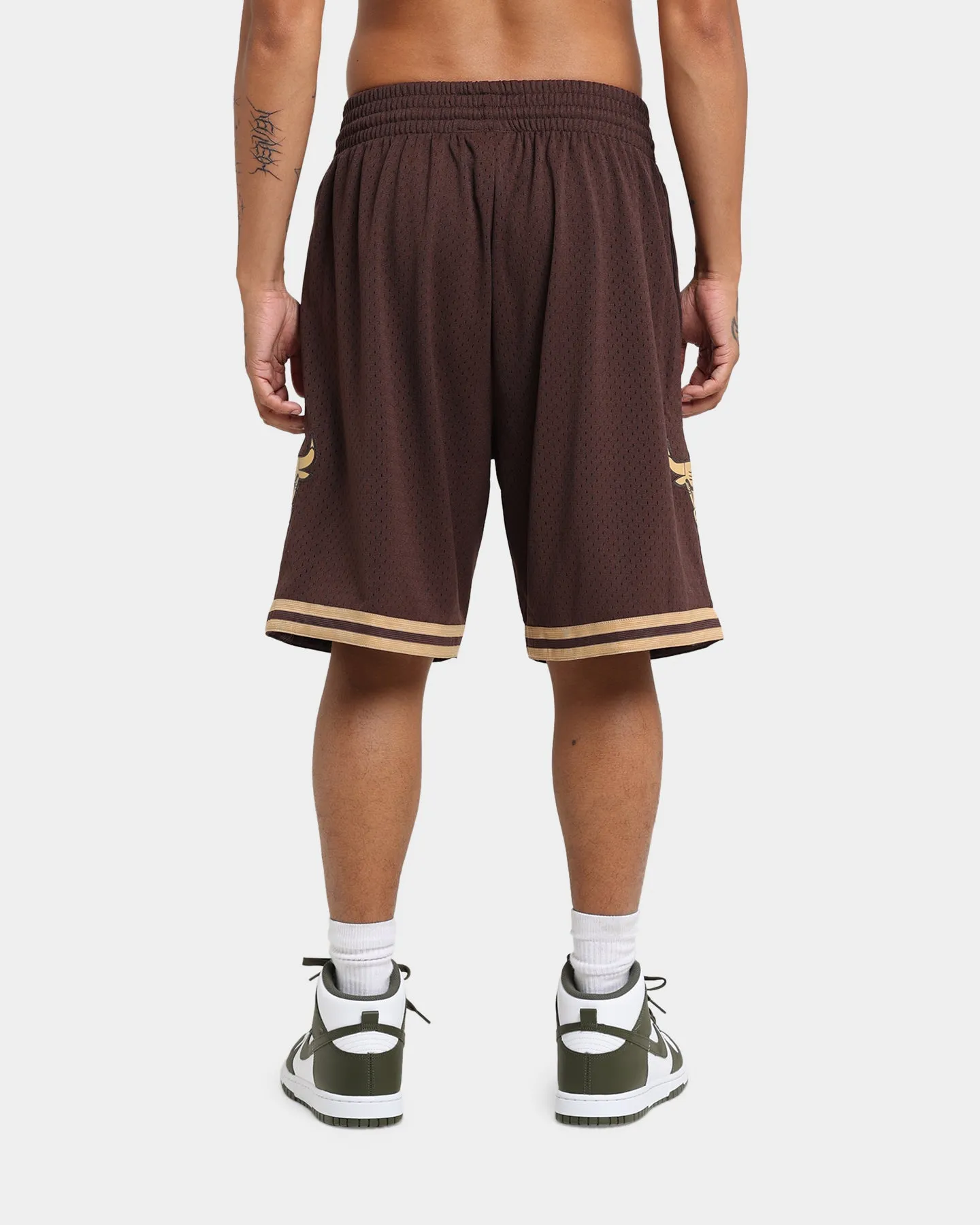 Mitchell & Ness Chicago Bulls Lux Brown Swingman Shorts Baroque Brown sold by Culture Kings product image thumbnail 4