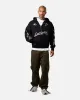 Loiter Rave Rhinestone Hoodie Black sold by Culture Kings