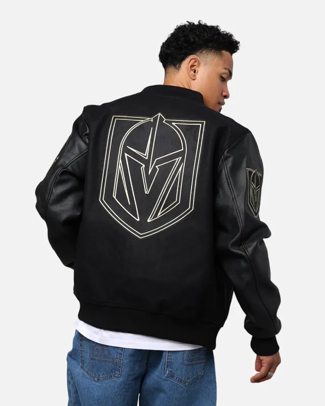 Pro Standard Vegas Golden Knights 'Black & Gold' Varsity Jacket Jet Black sold by Culture Kings