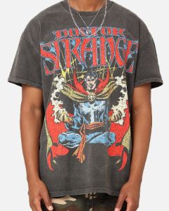 Marvel Doctor Strange Heavyweight Vintage T-Shirt Black Wash sold by Culture Kings