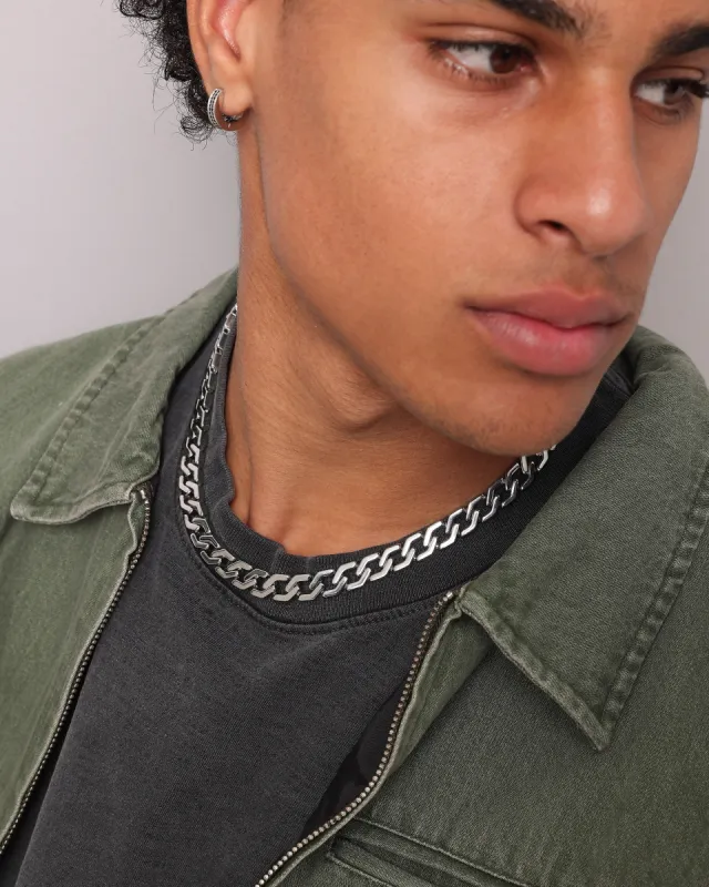 NXS Hex Cut Curb Chain White Gold sold by Culture Kings