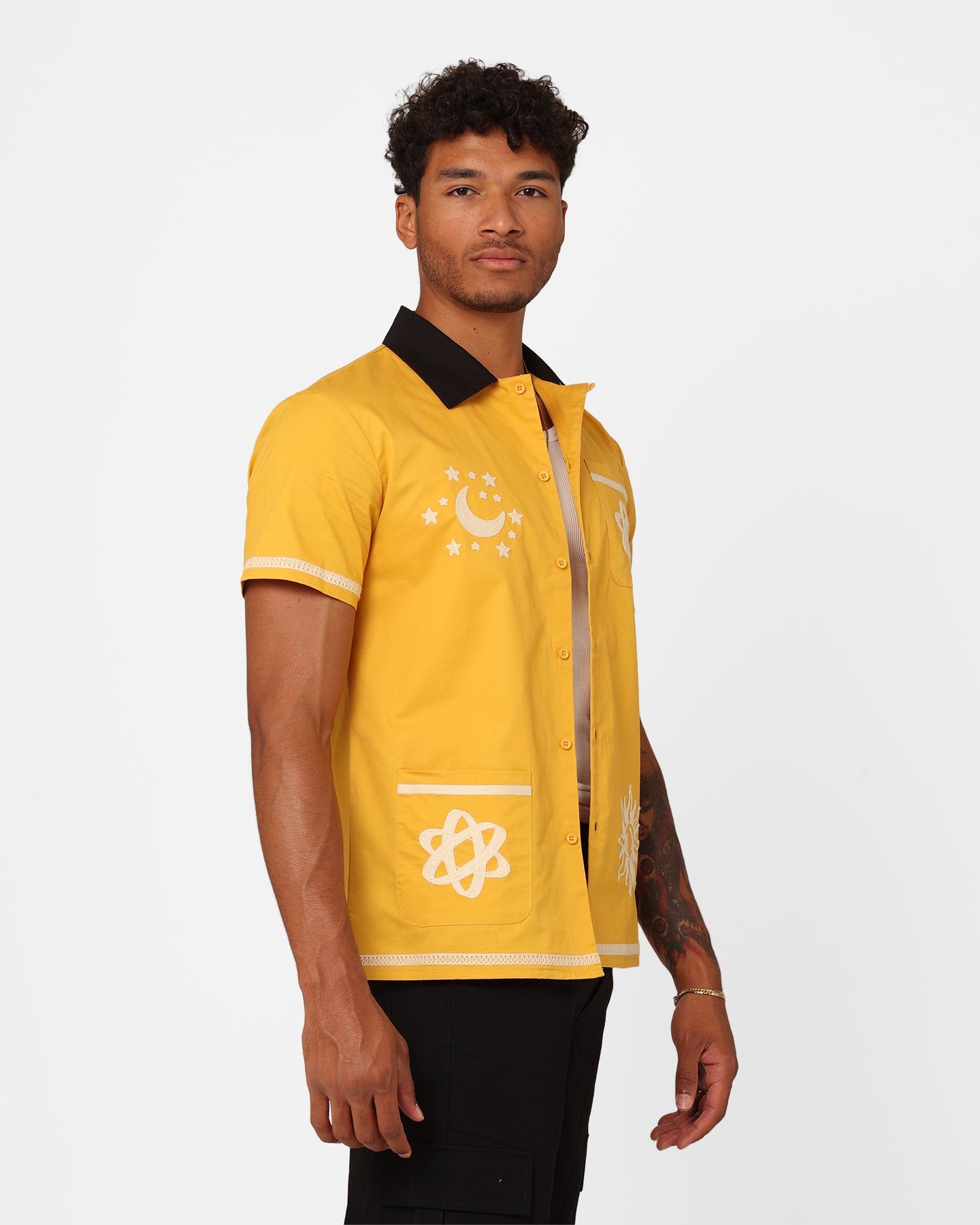 XXIII Rhodes Button Up Shirt Yellow/Black sold by Culture Kings product image thumbnail 5