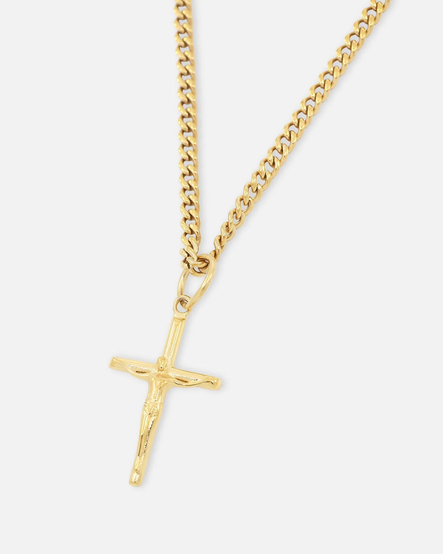 Saint Morta Crucifix Cuban Necklace Gold sold by Culture Kings product image thumbnail 2