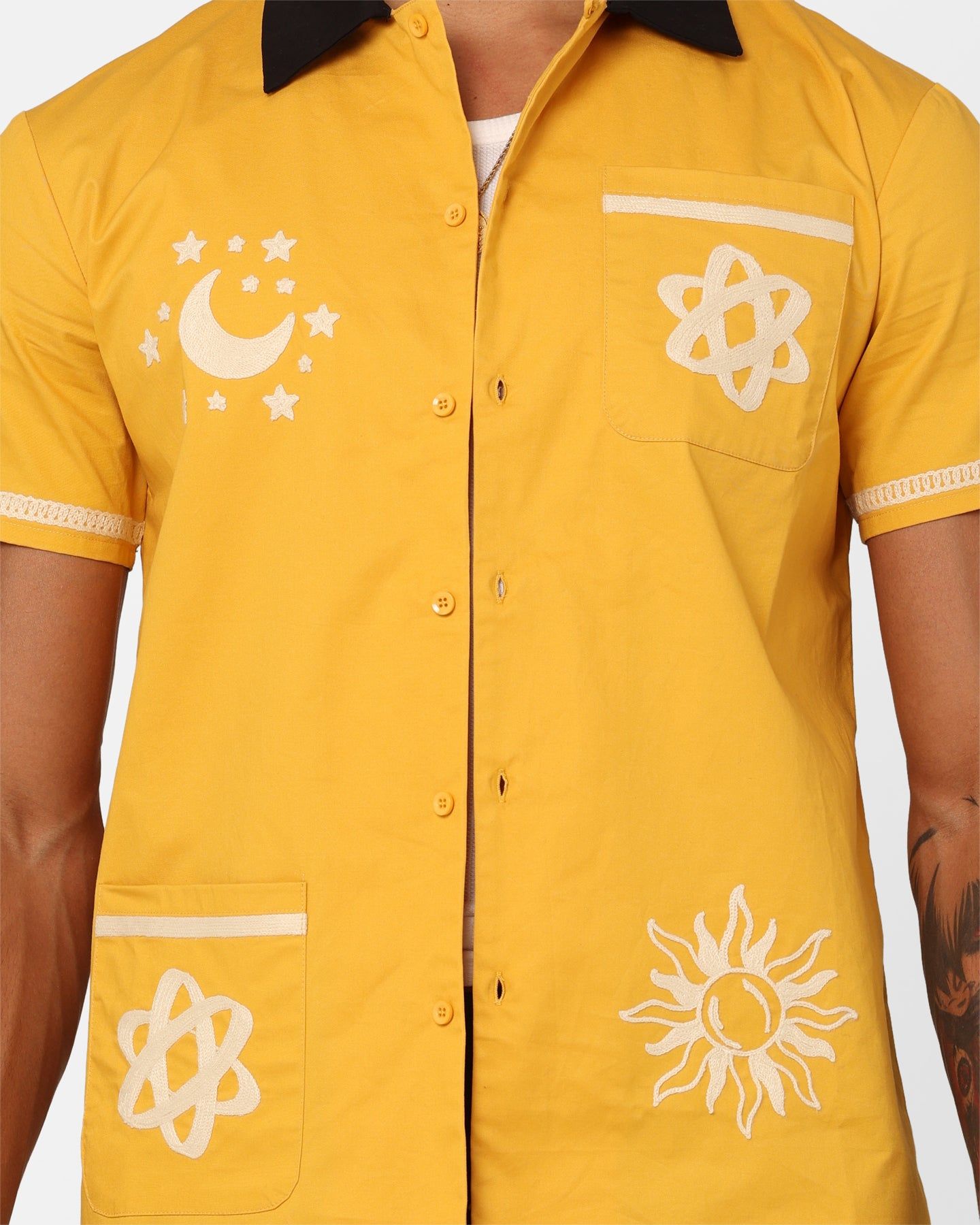 XXIII Rhodes Button Up Shirt Yellow/Black sold by Culture Kings product image thumbnail 3