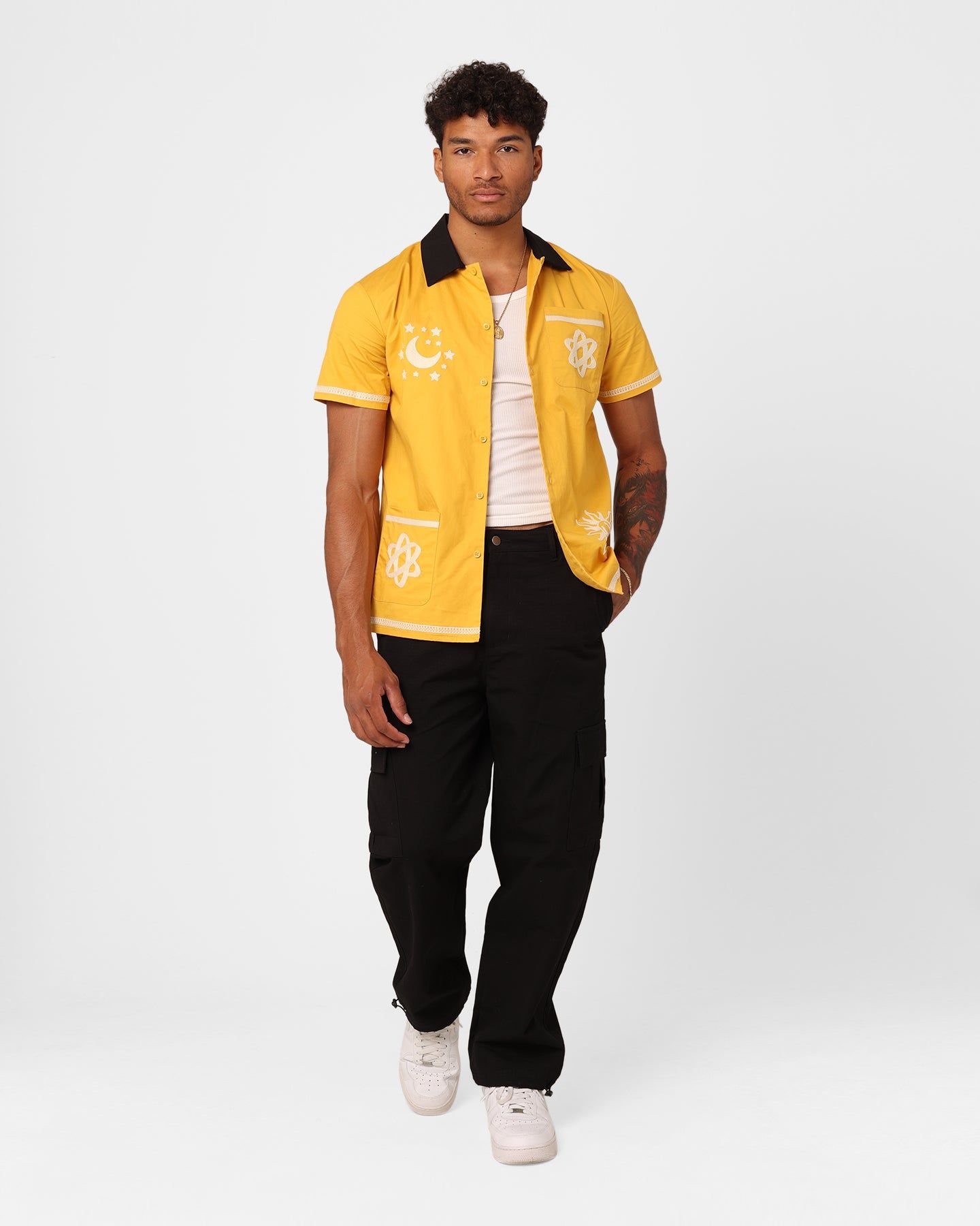 XXIII Rhodes Button Up Shirt Yellow/Black sold by Culture Kings product image thumbnail 2