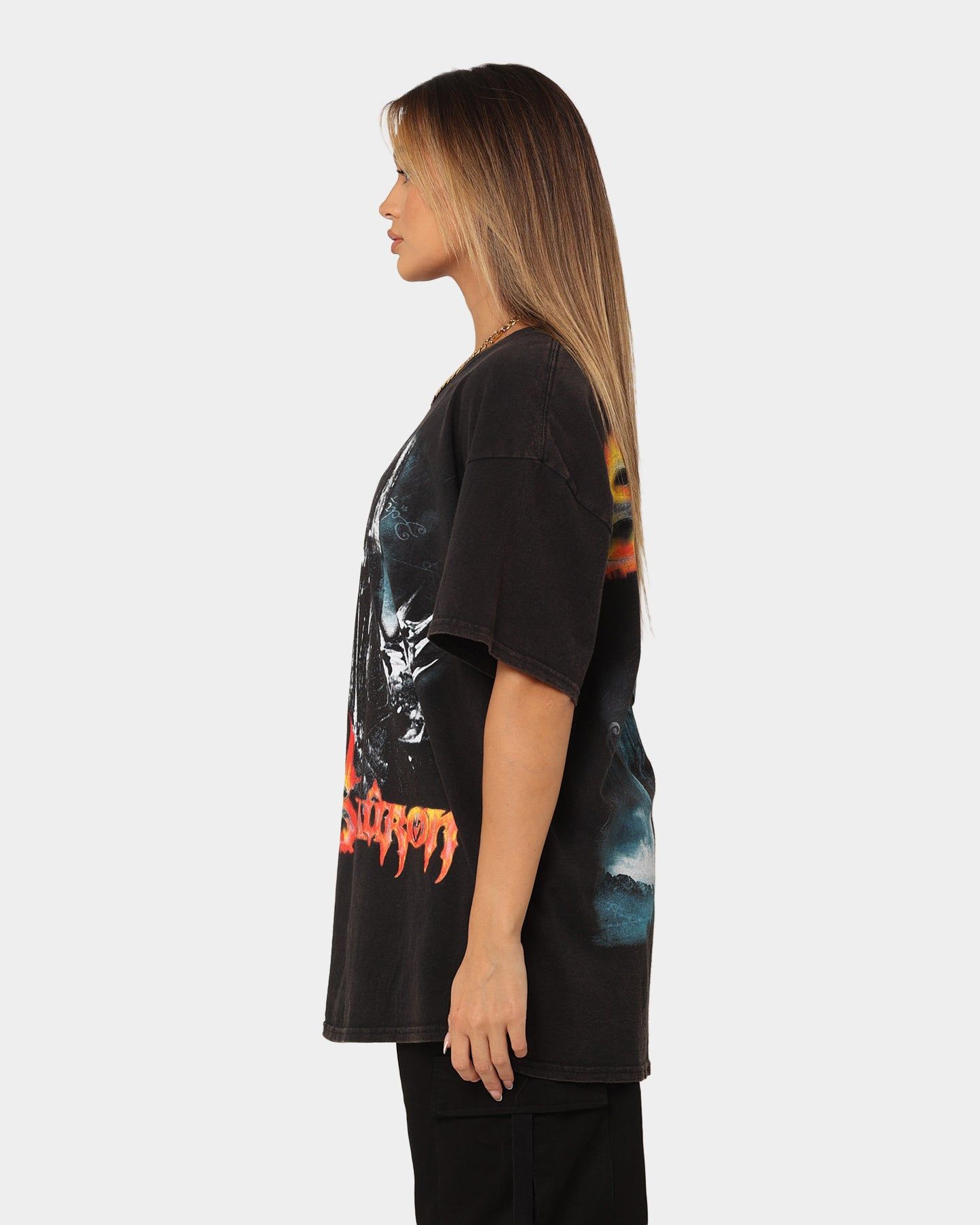 American Thrift X Lord of The Rings The Sauron Vintage T-Shirt Black Wash sold by Culture Kings product image thumbnail 7