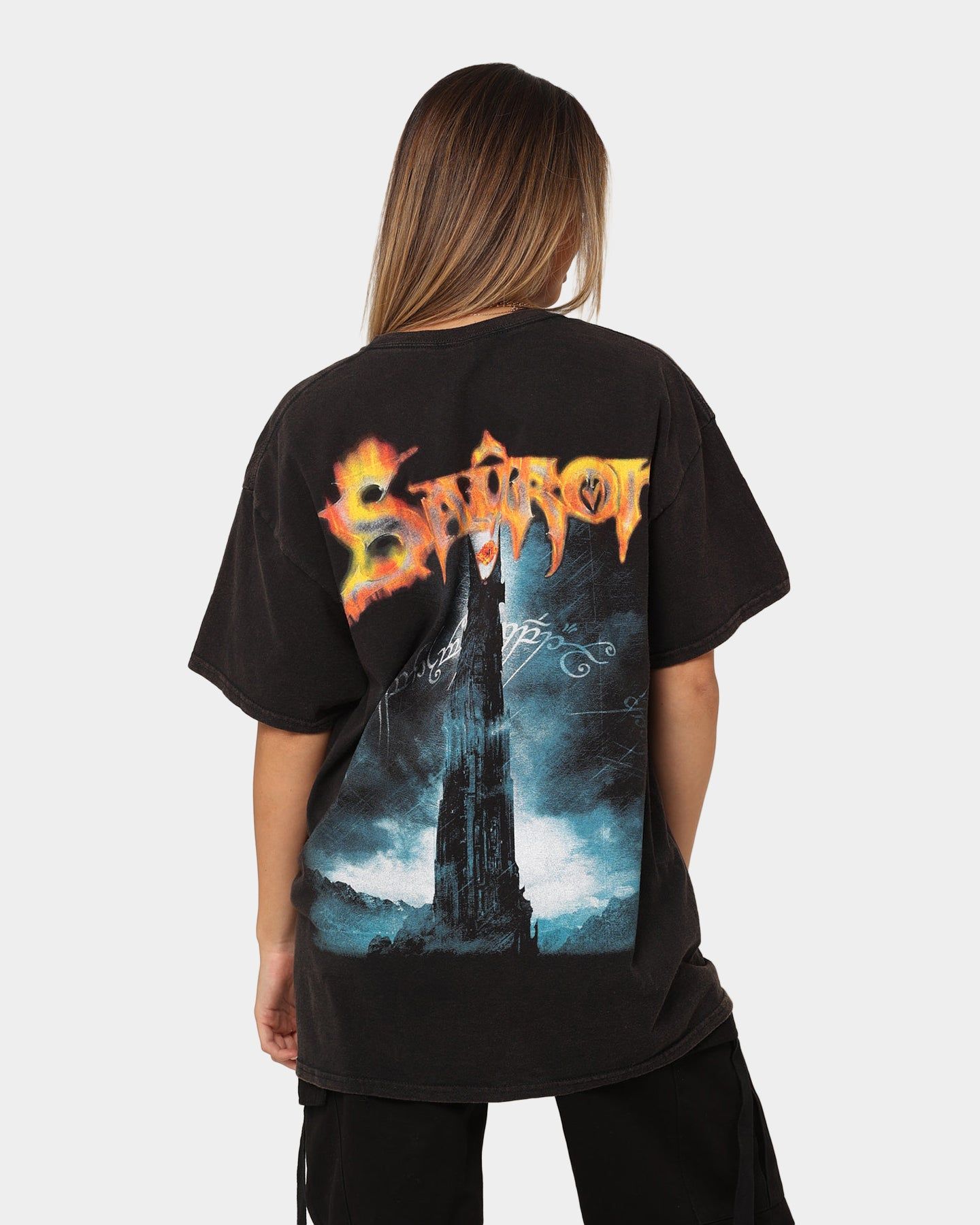 American Thrift X Lord of The Rings The Sauron Vintage T-Shirt Black Wash sold by Culture Kings product image thumbnail 2