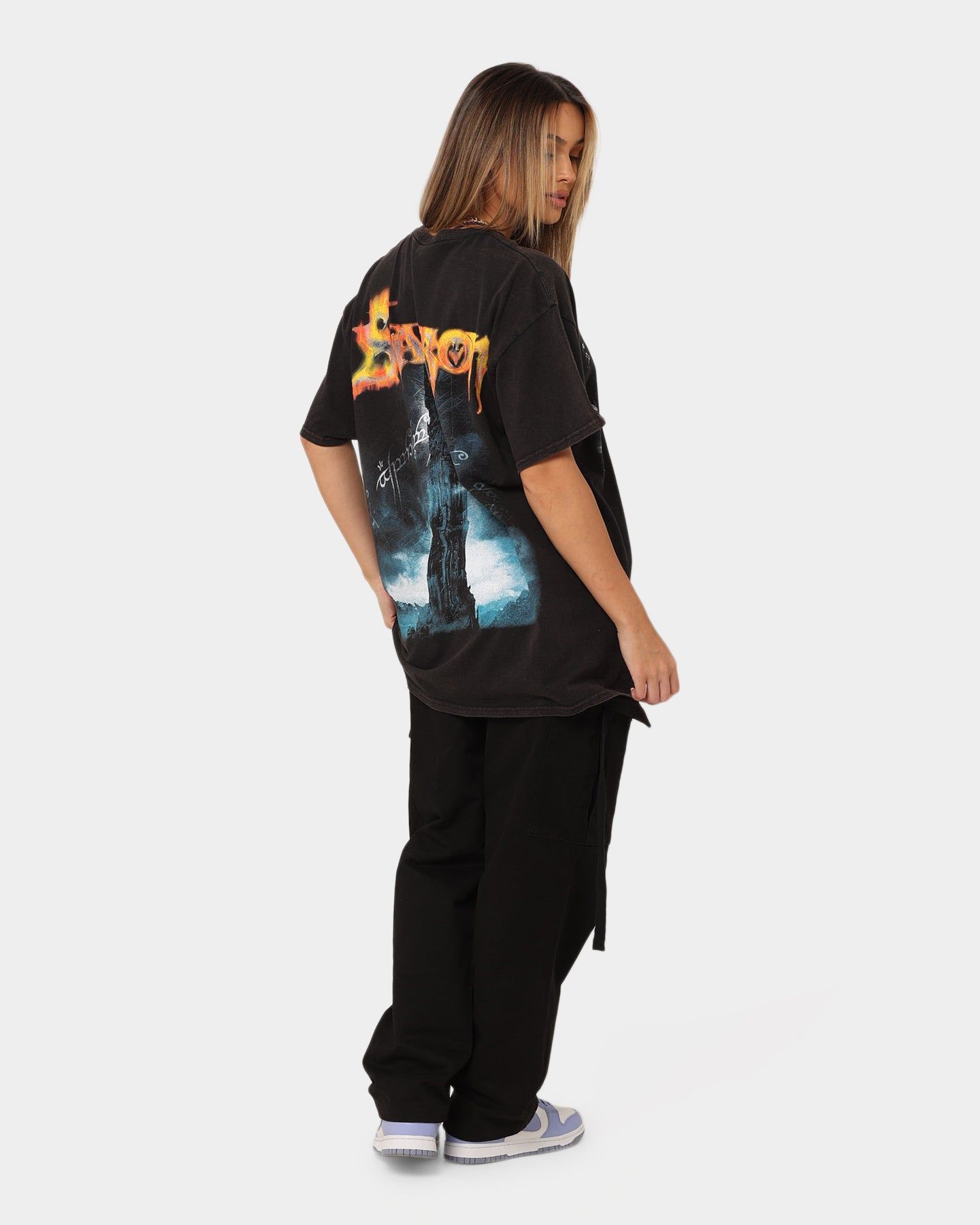 American Thrift X Lord of The Rings The Sauron Vintage T-Shirt Black Wash sold by Culture Kings product image thumbnail 8