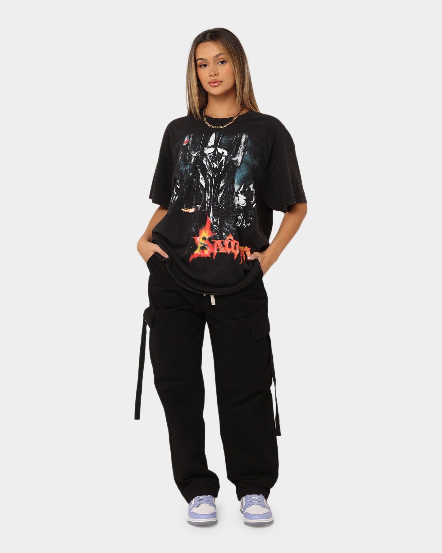 American Thrift X Lord of The Rings The Sauron Vintage T-Shirt Black Wash sold by Culture Kings product image thumbnail 3