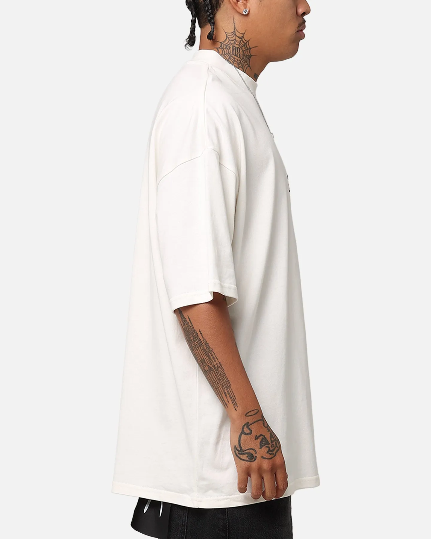 The Anti Order Brail Mock Neck T-Shirt Off White/Black sold by Culture Kings product image thumbnail 5