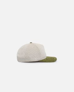 New Era Philadelphia Phillies 'Dusty Olive Corduroy' Golfer Pre-Curved Snapback Green Med sold by Culture Kings