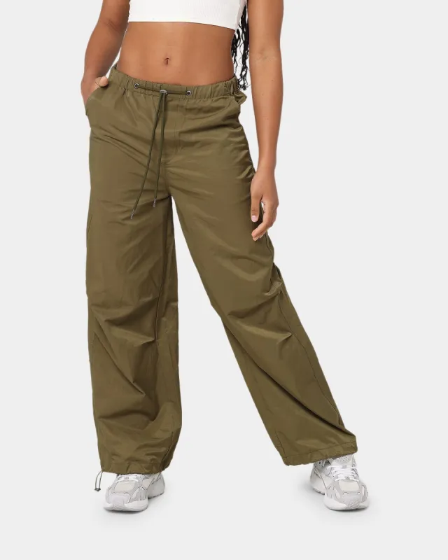 MNML Women's Parachute Pants Khaki sold by Culture Kings
