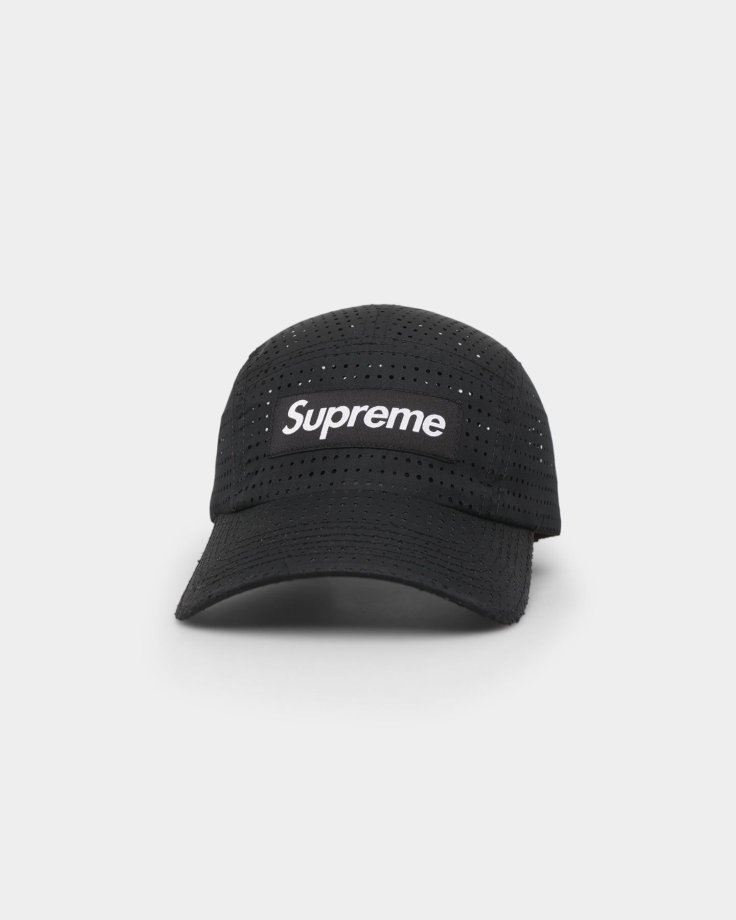 Supreme Perforated Camp Strapback Black sold by Culture Kings