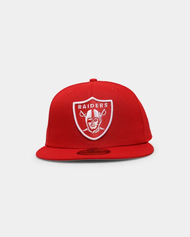 New Era Raiders 59FIFTY Fitted Scarlet/White sold by Culture Kings
