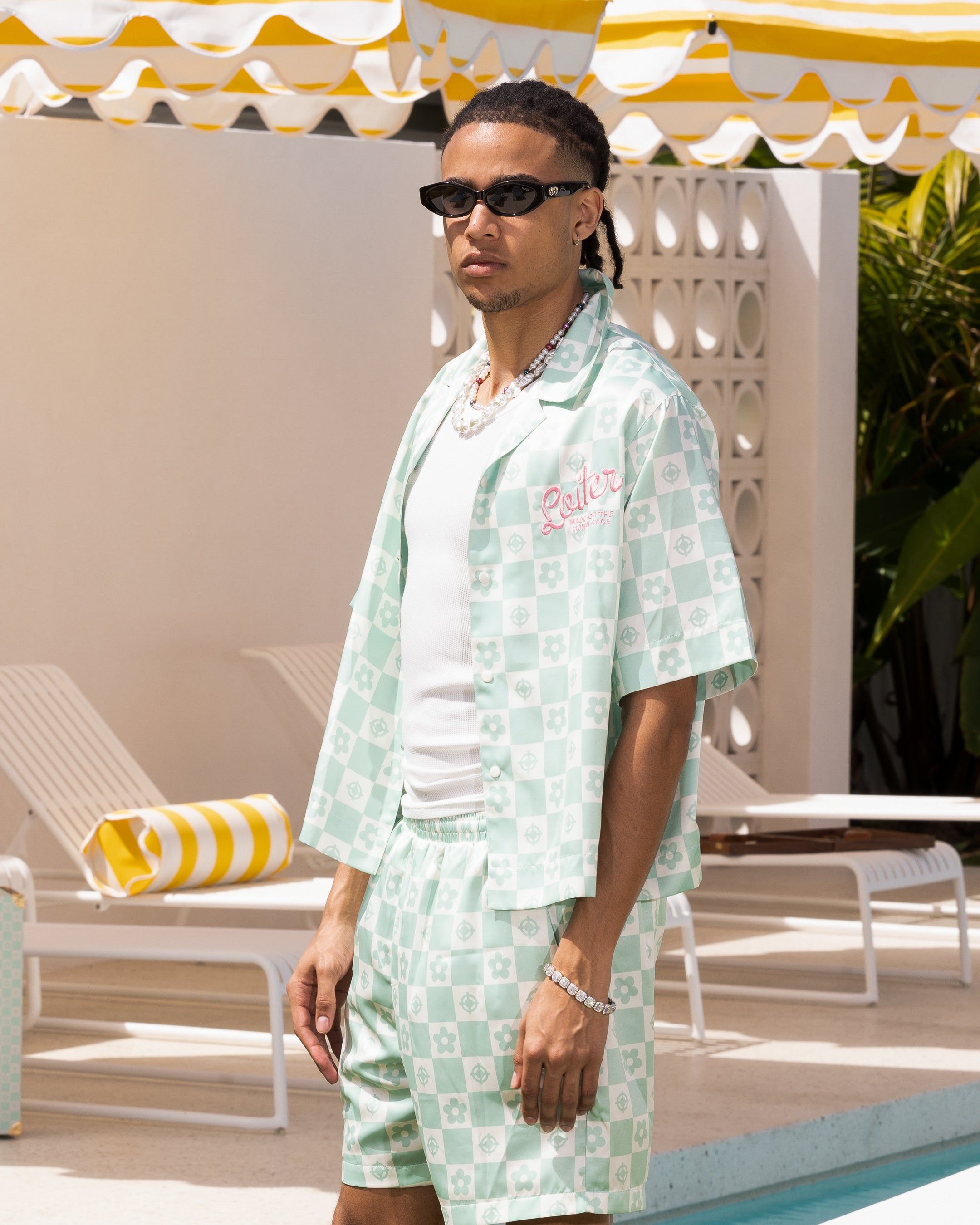 Loiter Midsummer Button Up Shirt Sage Green sold by Culture Kings product image thumbnail 6